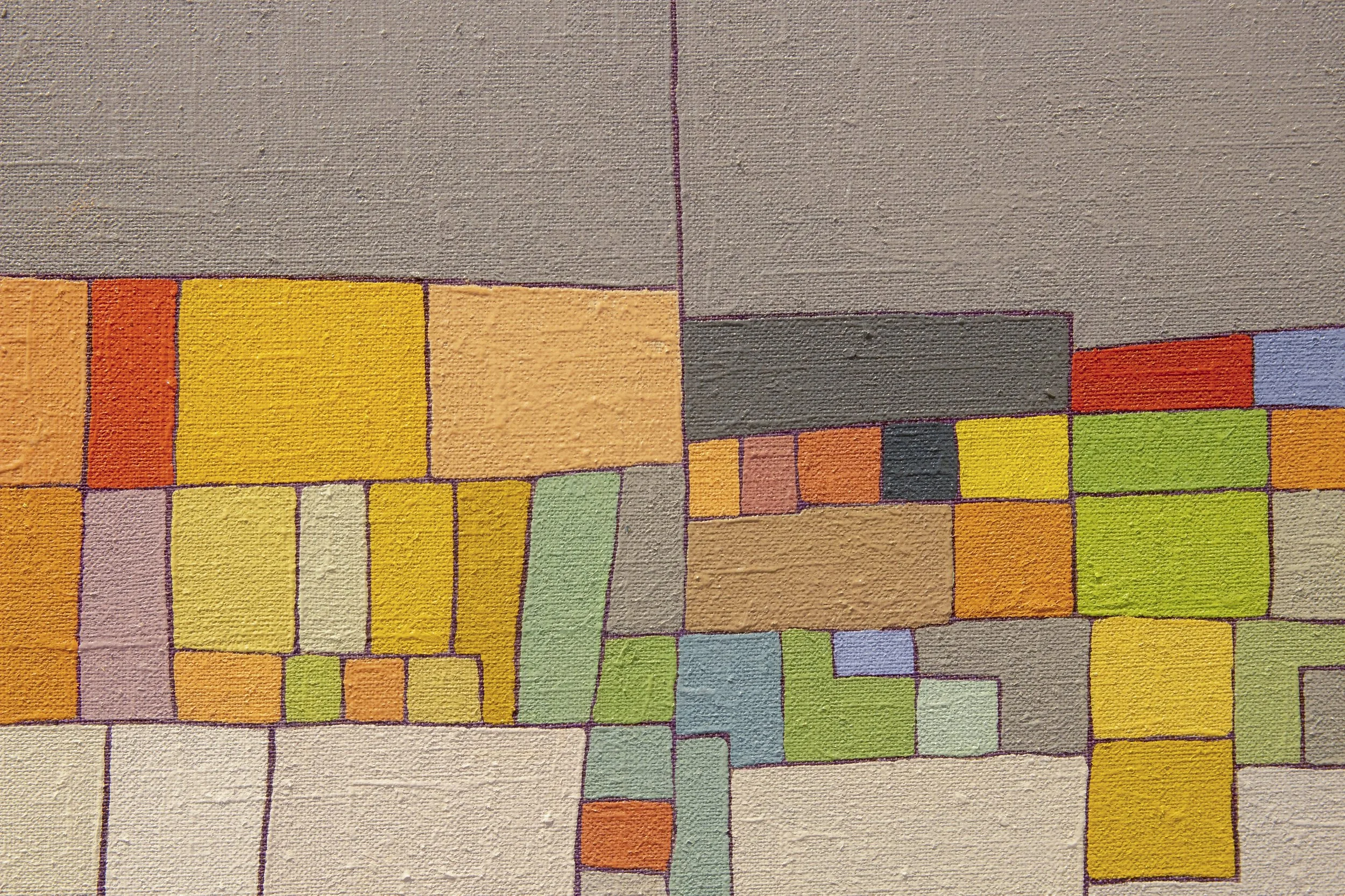  PARTY CENTRAL  (2024). Oil on linen, detail 