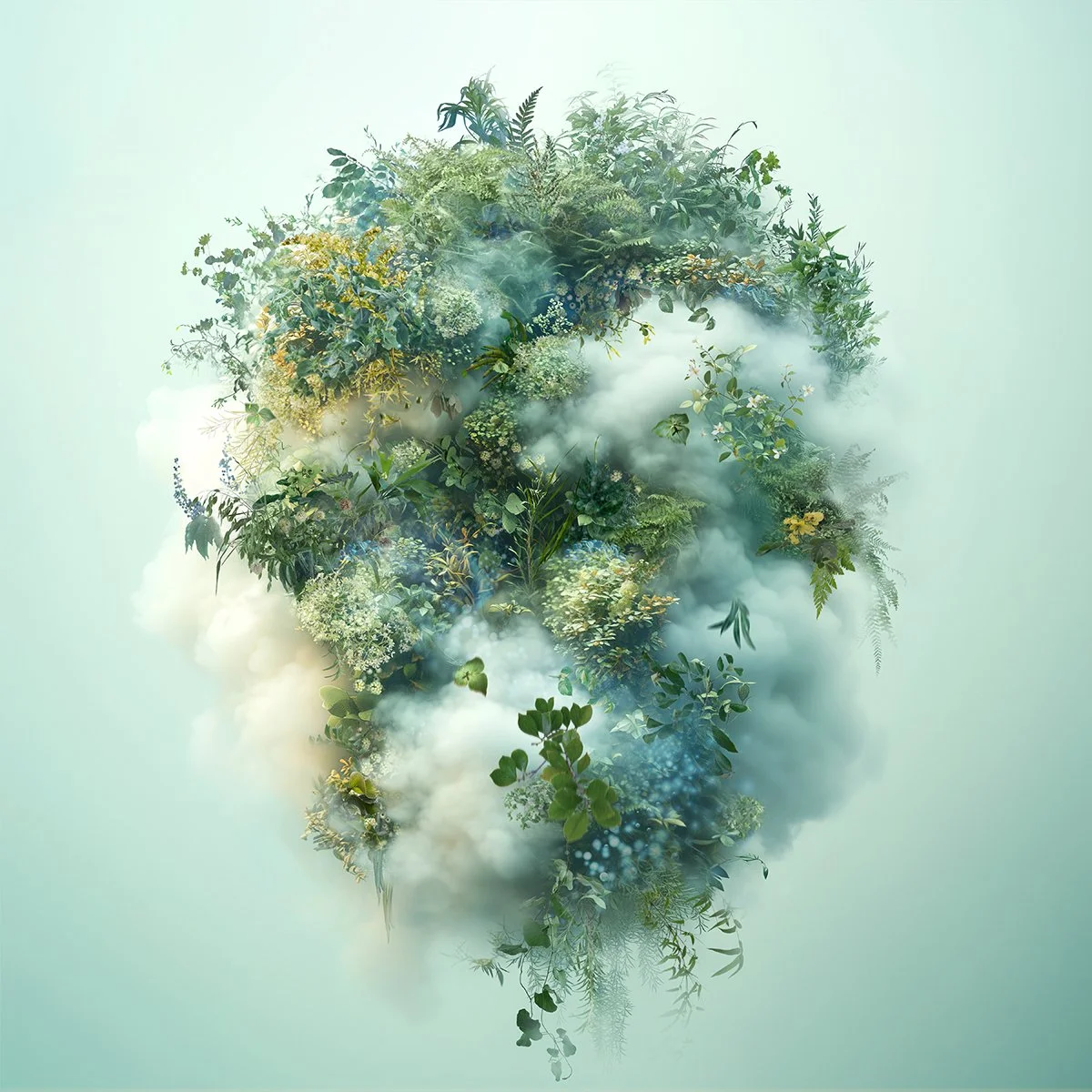 SUSPENDED EDEN. (2025). Calm series,  36 X 36", edition of 7