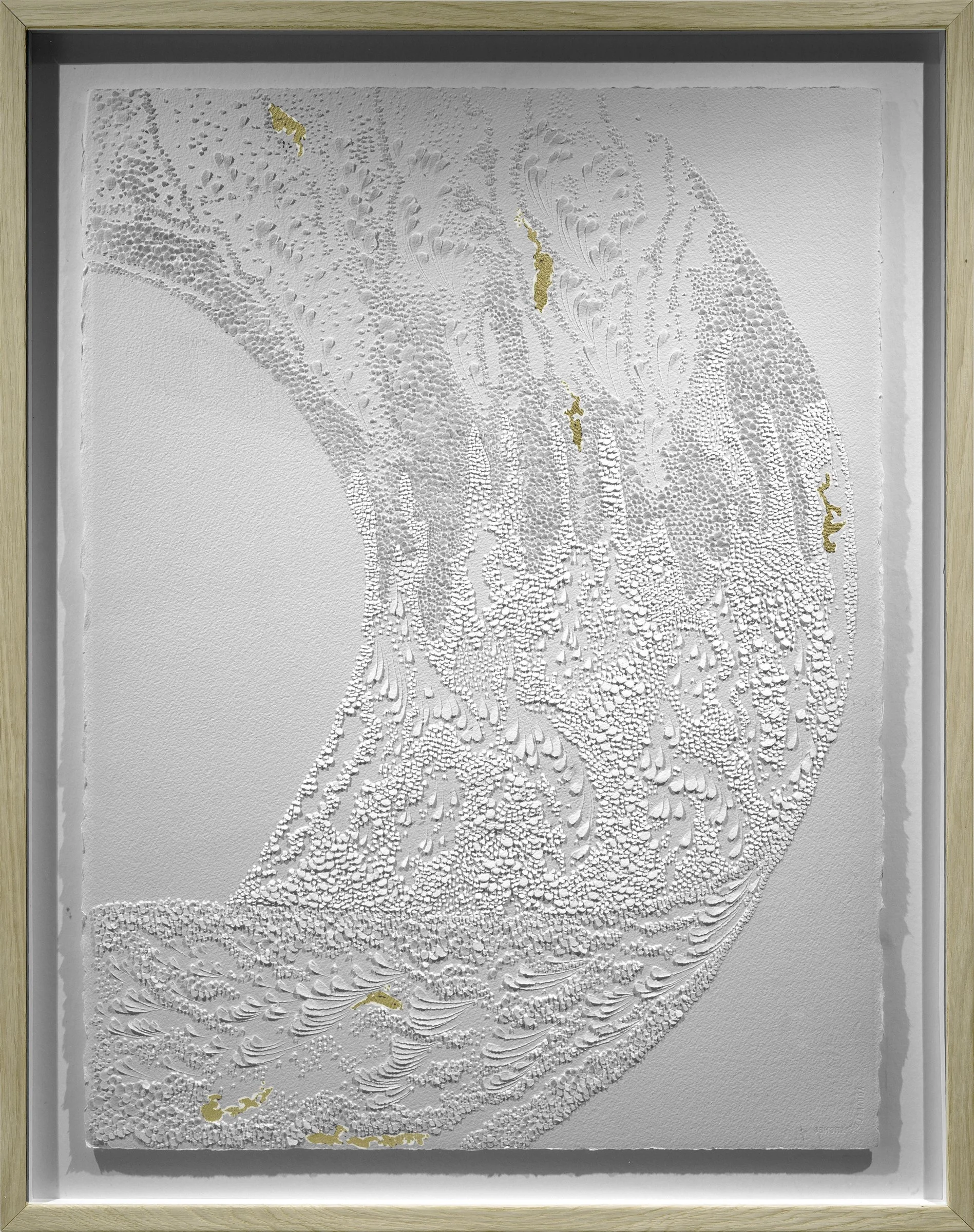 Severine de la Chapelle_2026_Zoom Entrelacés Right_BasRelief in Paper_35 x 27%22_$4,200.jpg