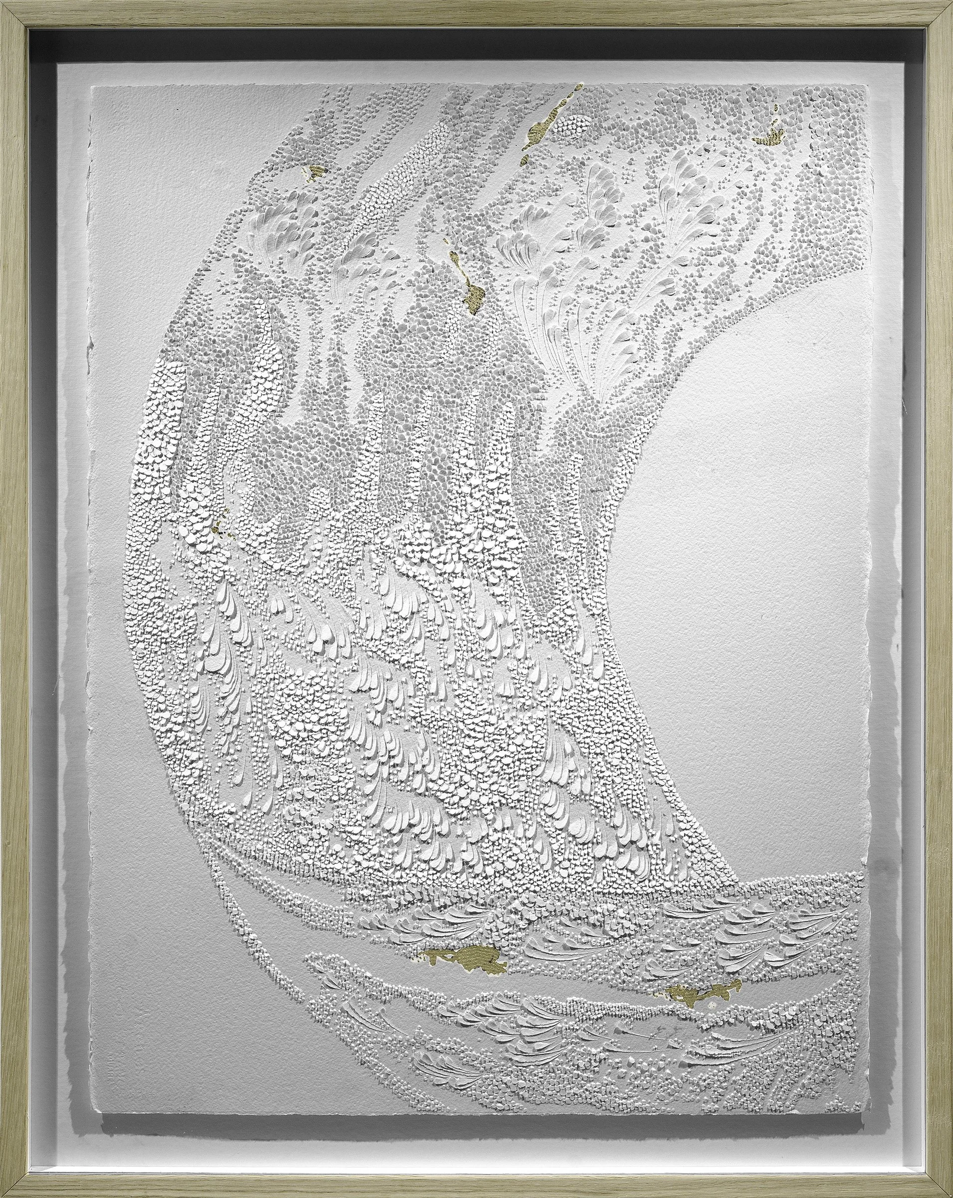 Severine de la Chapelle_2026_Zoom Entrelacés Leftt_BasRelief in Paper_35 x 27%22_$4,200.jpg