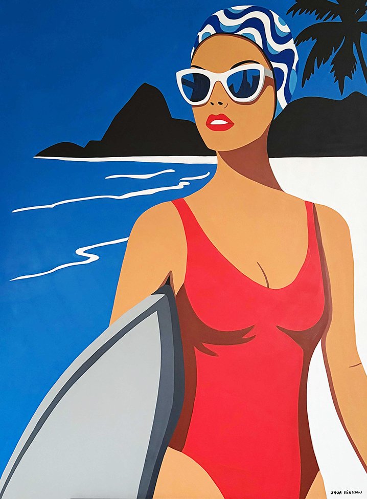 Summer Wave. 51 x 35".