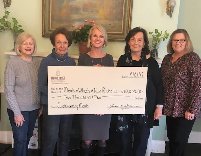 Meals-on-Wheels of New Rochelle Receives a $10,000 Grant from Field Hall Foundation
