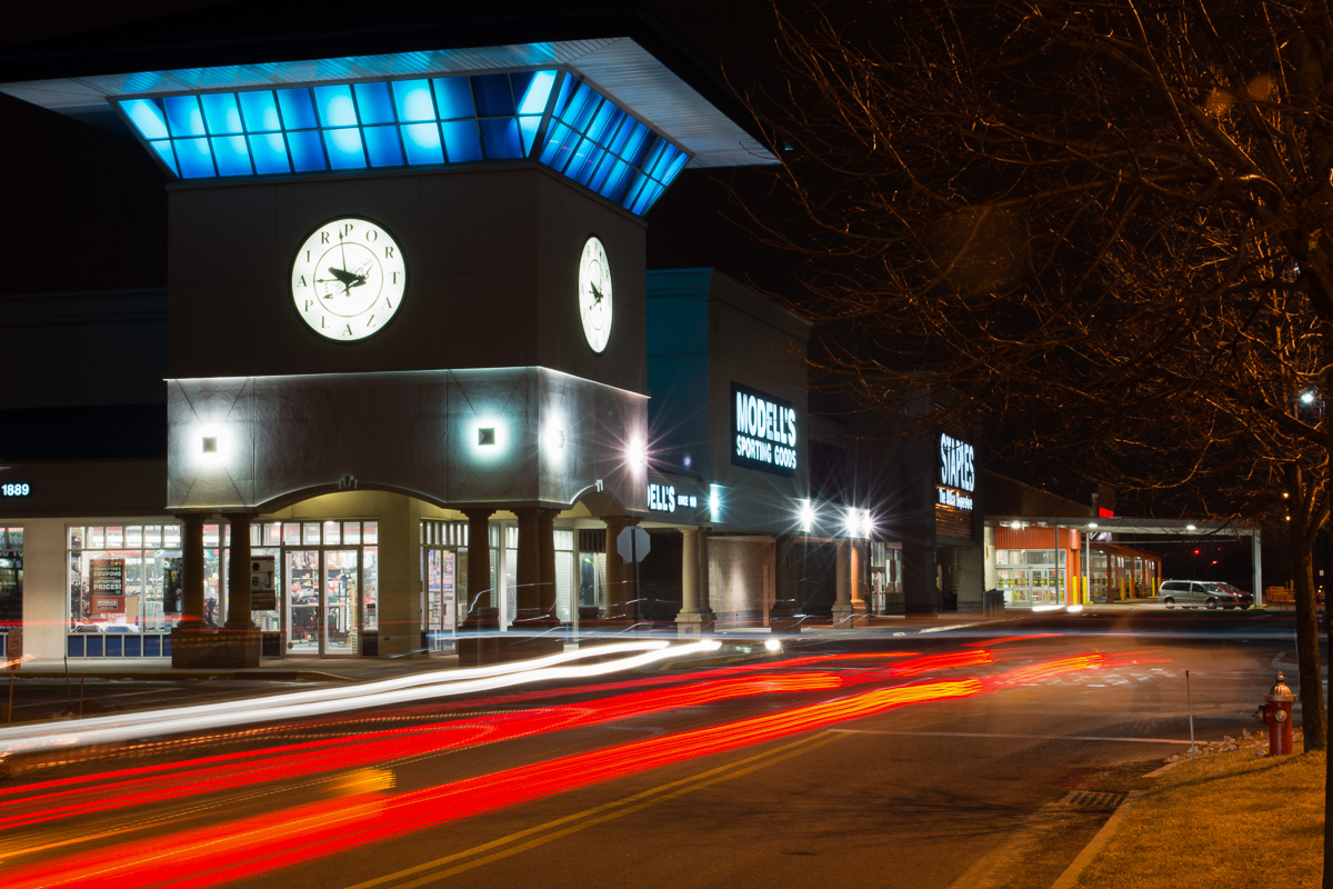 The Republic Aviation Corporation was once the predominant aircraft supplier for the Army Air Corp. and later the US Air Force. Now the site is home to shopping center.