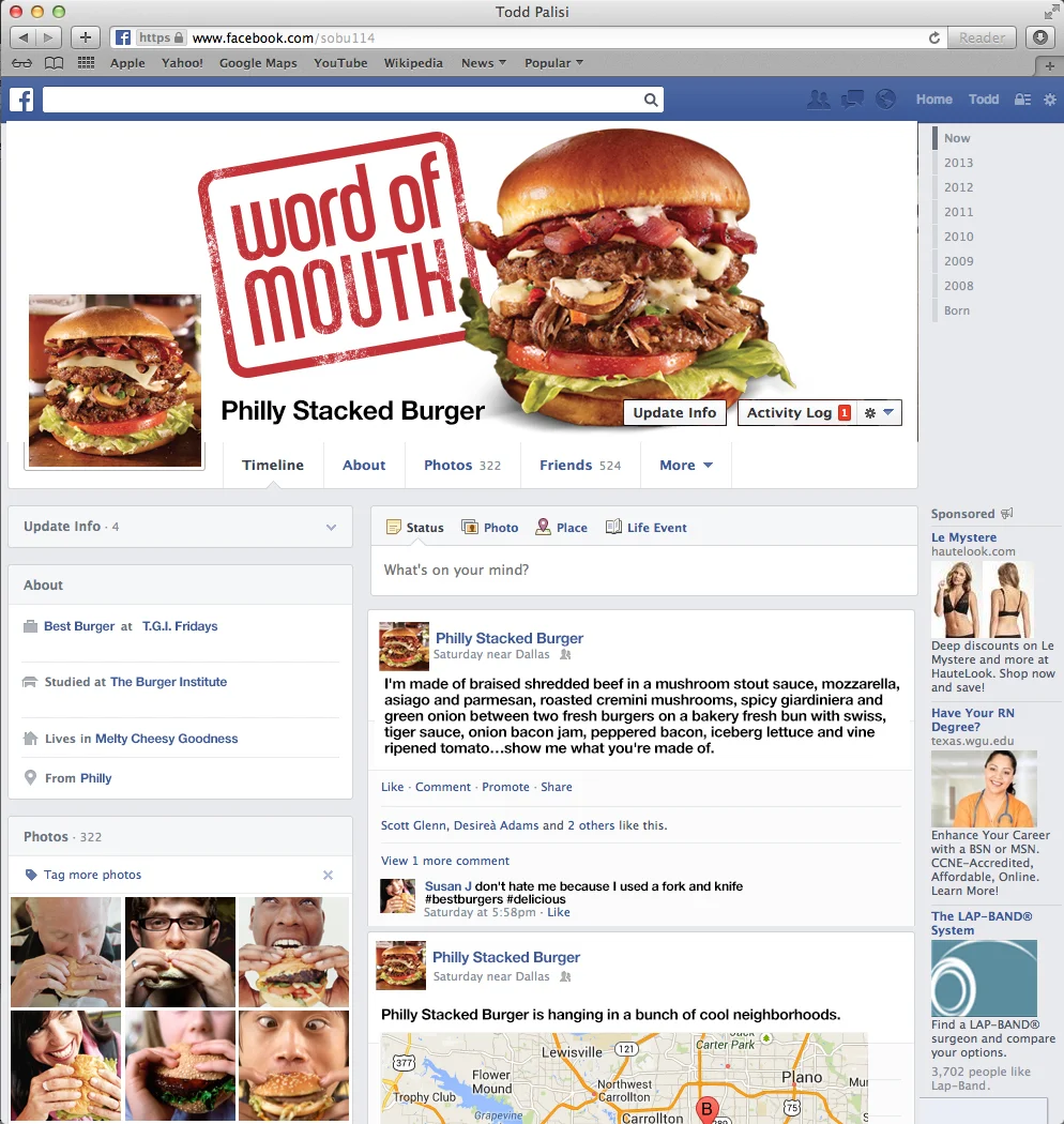 Word Of Mouth Facebook Page