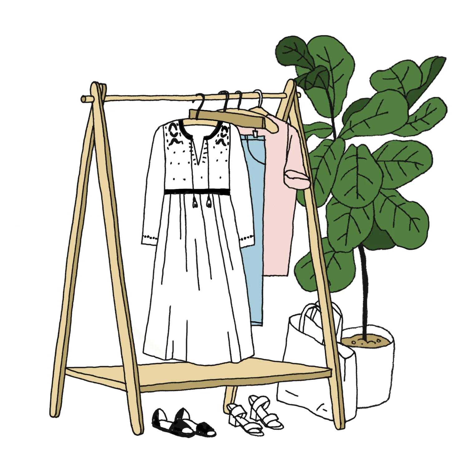 Illustrator for Los Angeles based clothing brand, dRA Clothing . Work includes illustrations and hand-lettering, bringing an artistic and youthful presence through the brand's identity on their website and social. Designs for brand's packaging includes drawstring bag, tissue paper, and postcard.