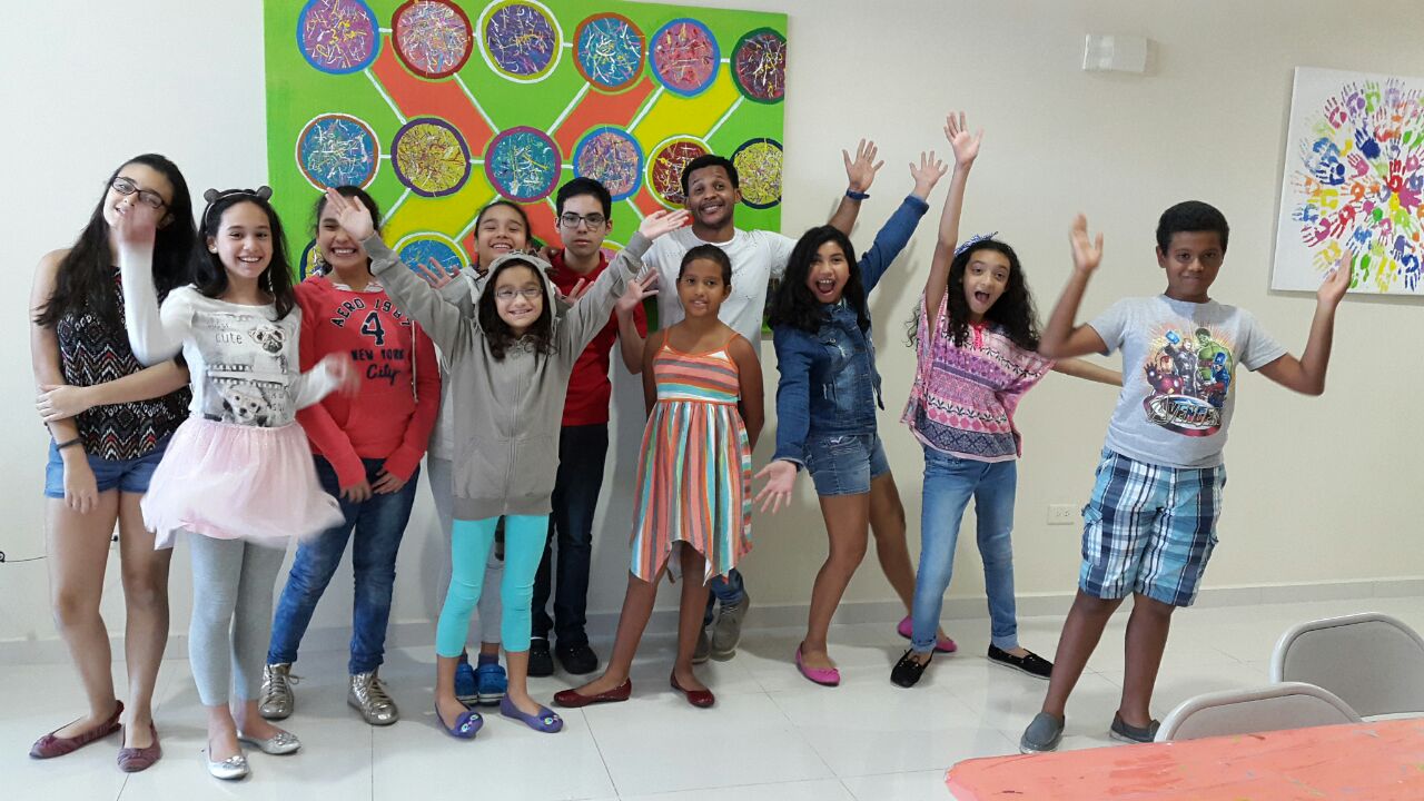 Foto con el grupo el último día del taller.