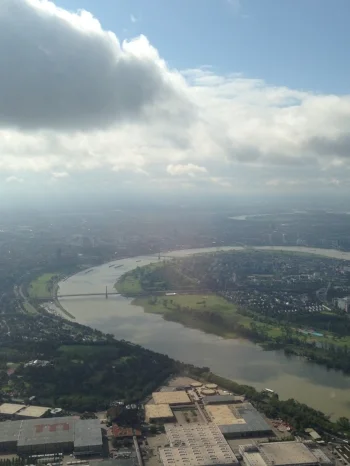 Over Dusseldorf, Germany