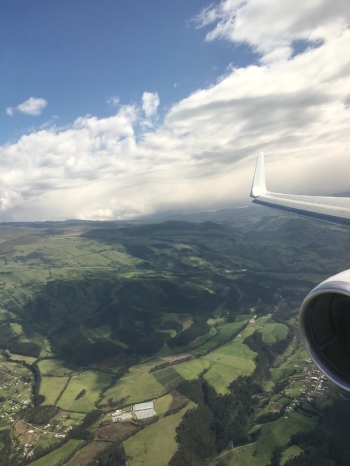 On approach to Quito, Ecuador