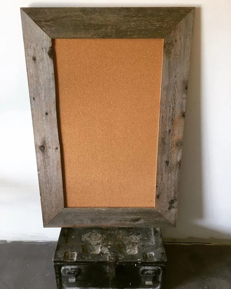 Niagara Carpentry Custom Build Reclaimed Wood Cork Board For Sale
