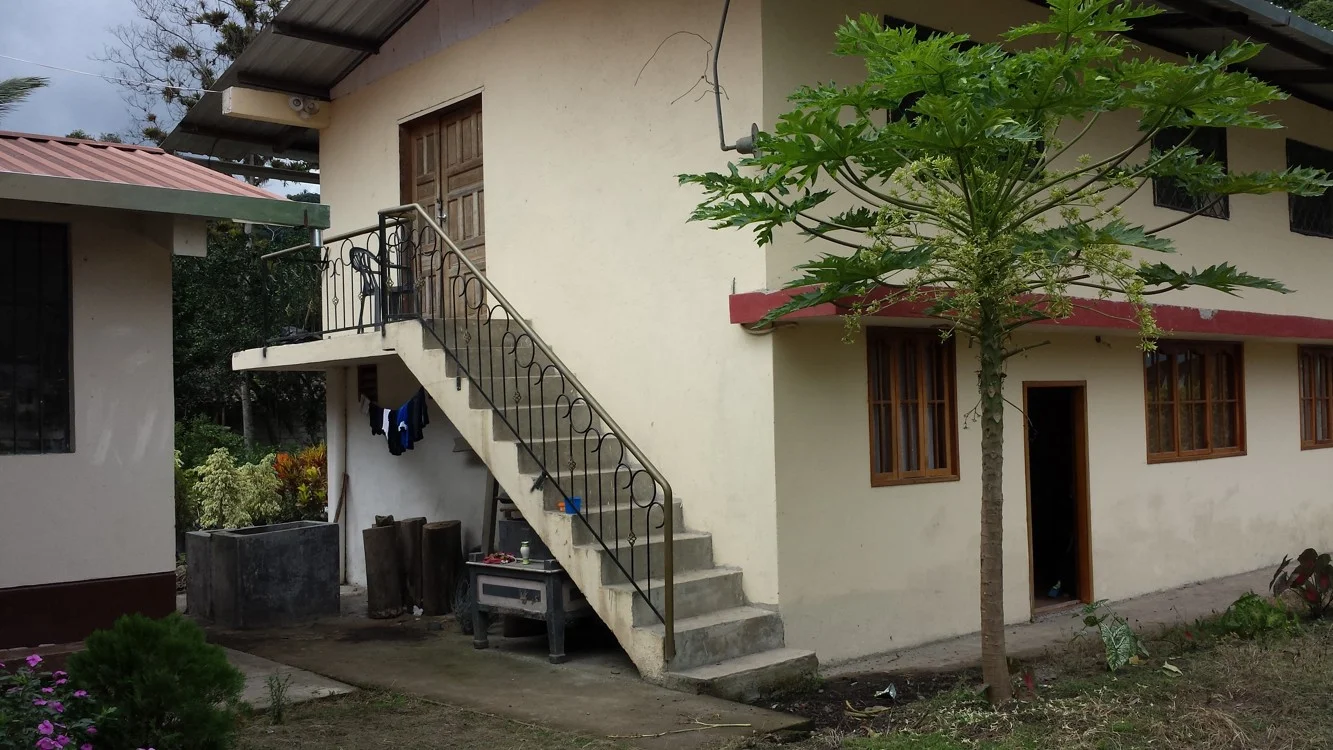 Safety Railing for the Parish Stairway