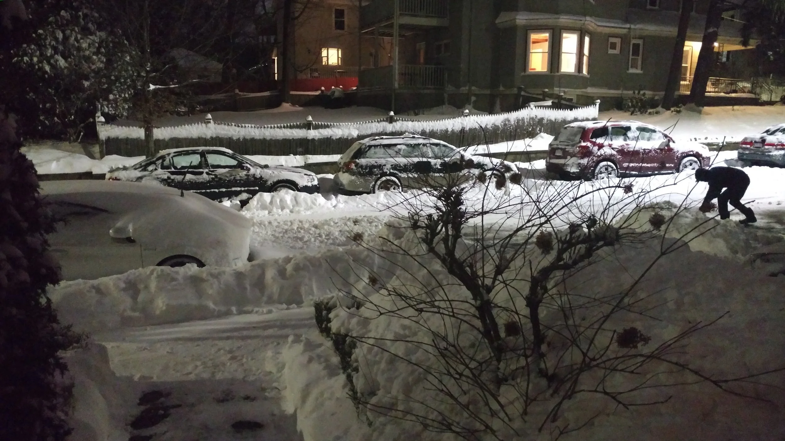 A view from outside my apartment last night.