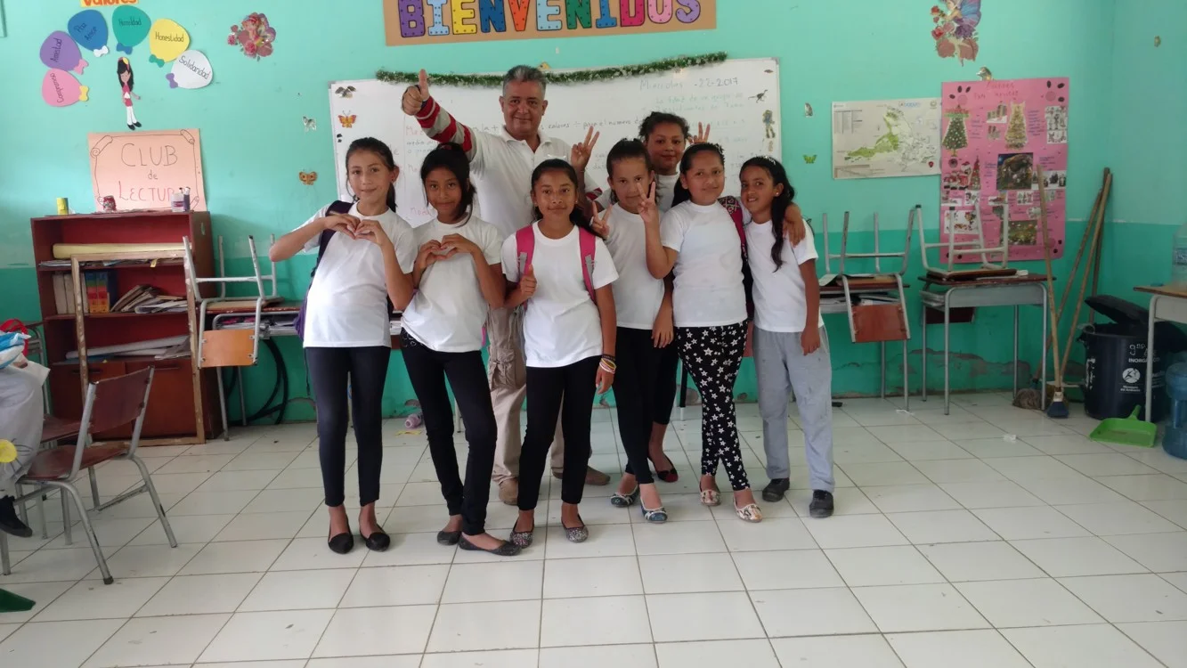 Samir and some of the fifth-graders