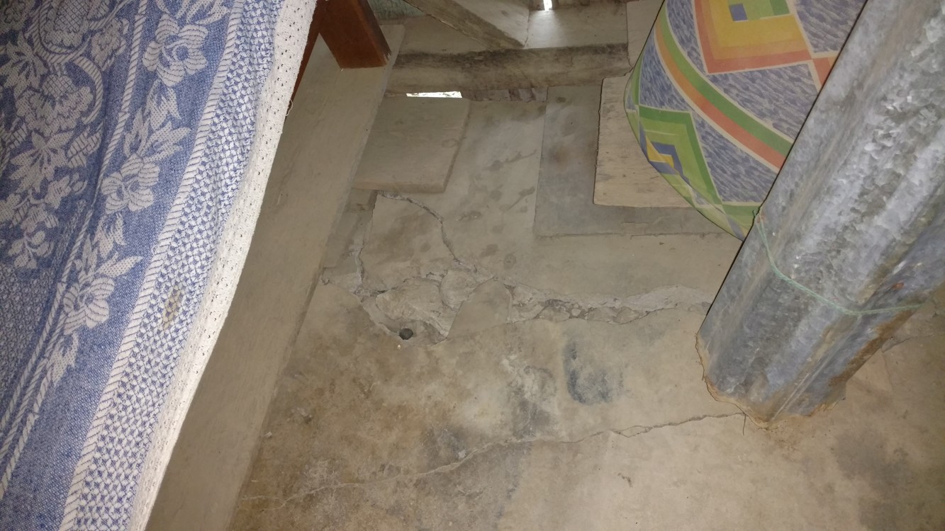 Major floor and possibly foundation problems