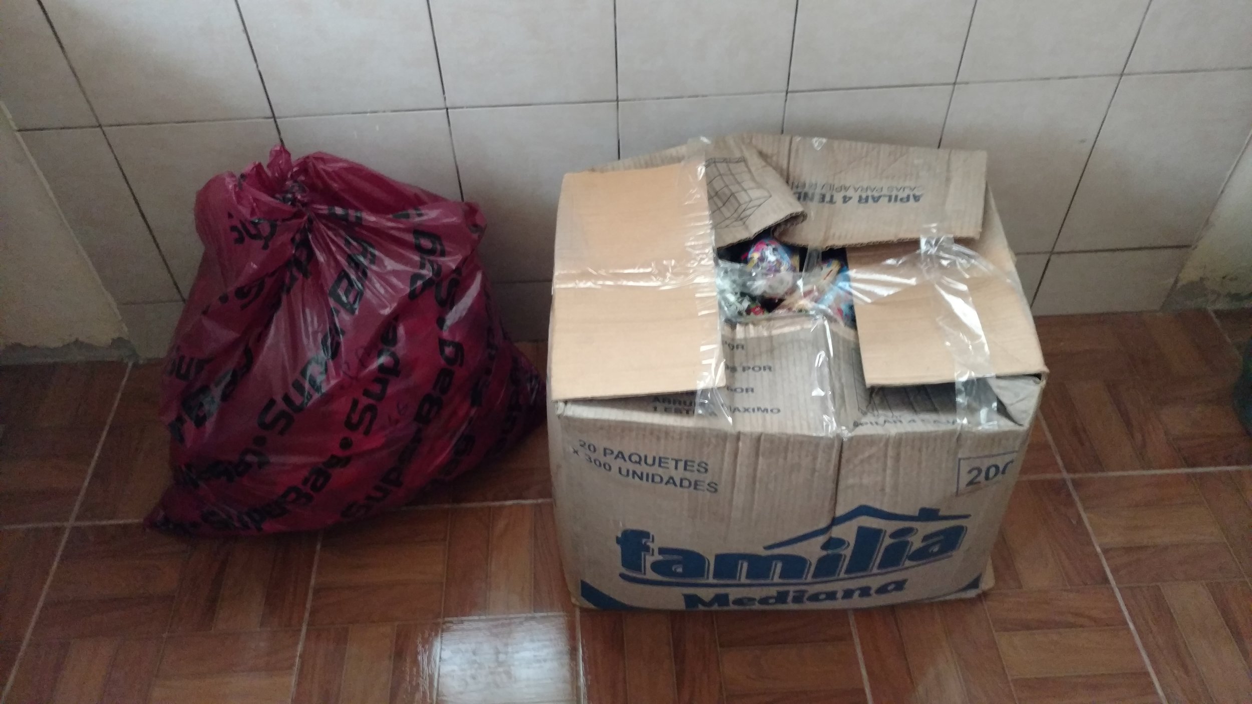 About 200 pre-made bags