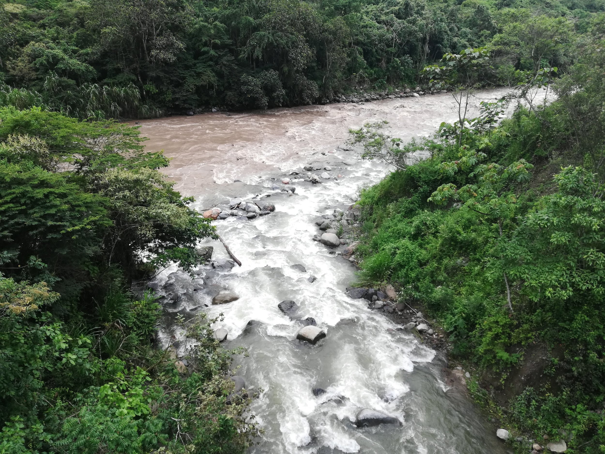 El Rio Chontal flows into el Rio Guayabamba