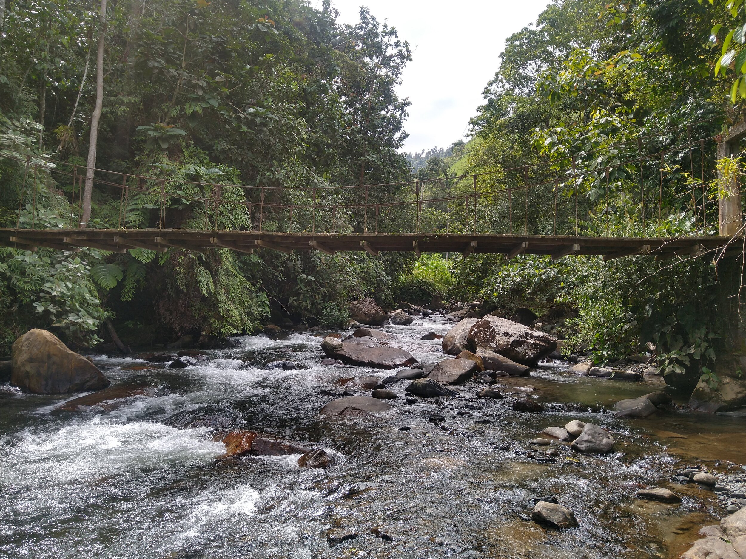 Footbridge over the Chontal River