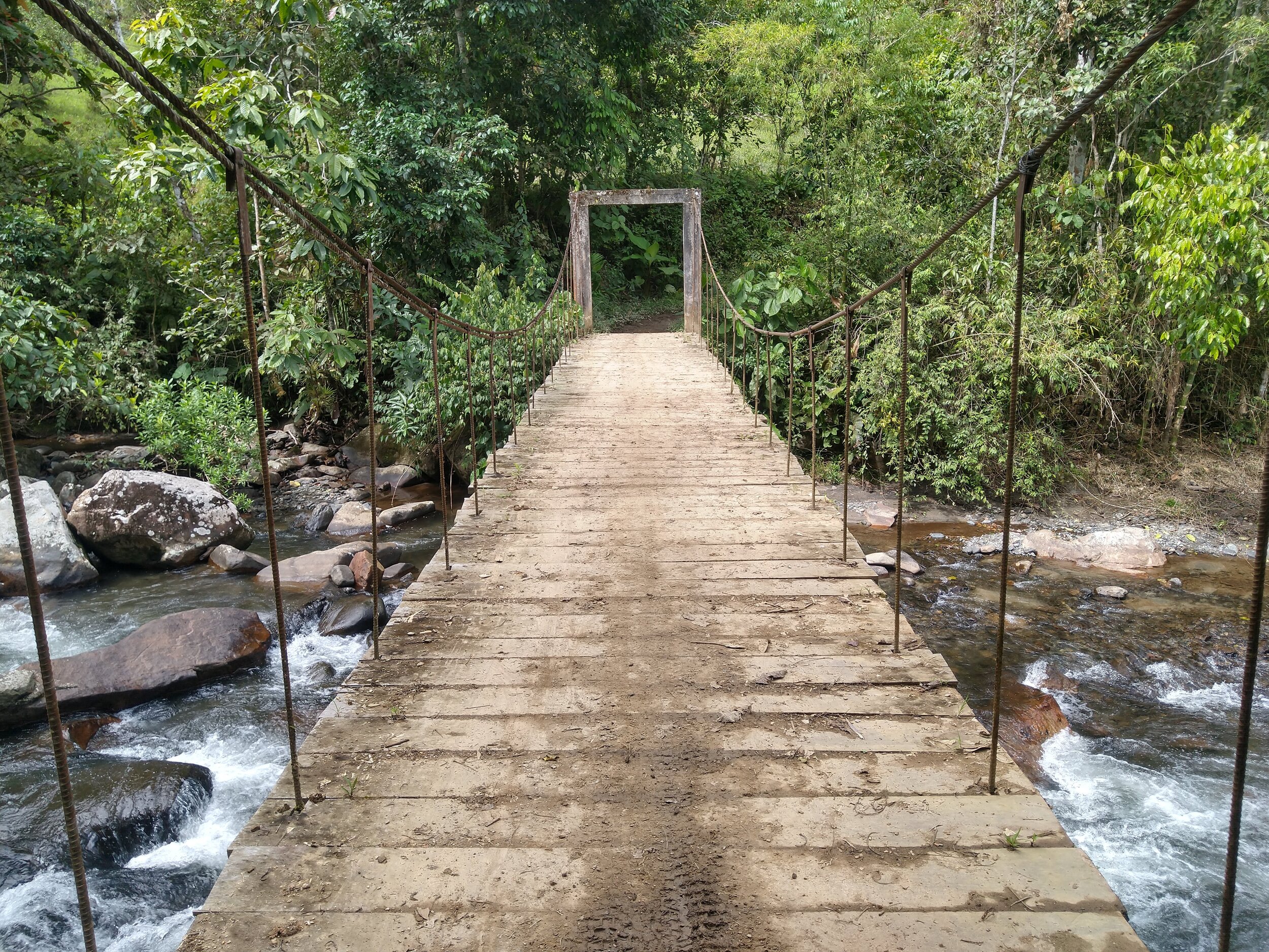 Footbridge over the Chontal River