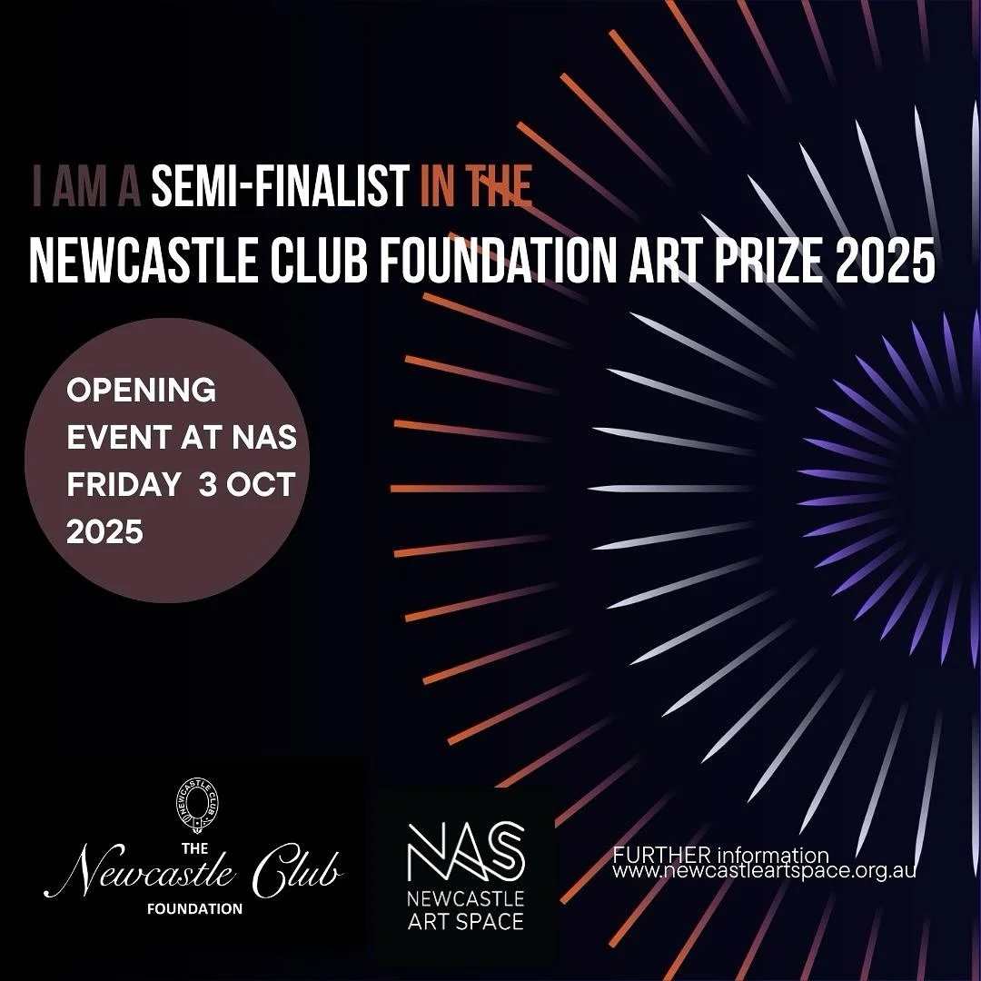 Wow! Amazing to be selected as a semifinalist in Newcastle Club Foundation Art Prize 2025. Thanks for including photography this year.

Make sure you get along to the Opening at Newcastle Art Space on October 3 when the finalists are announced. There