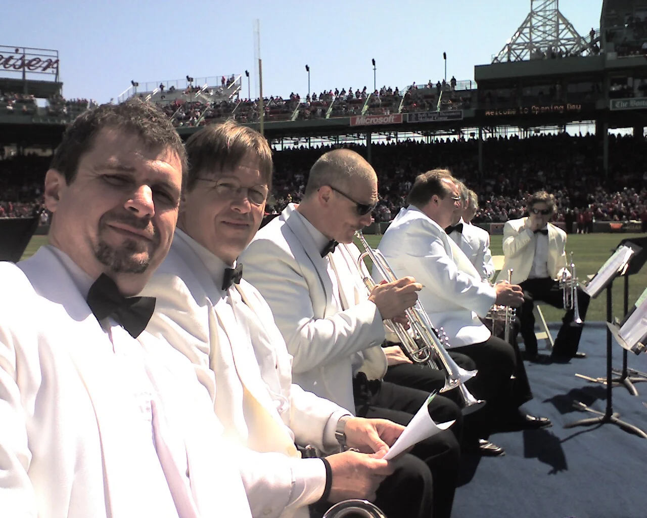 Boston Pops Brass Ensemble at Fenway Park with Bruce Hall, Terry Everson, Jon Allmark, Dana Russian, Greg Whitacre, and Dana Oakes 