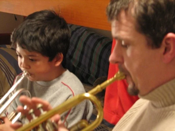 With my son Dan 