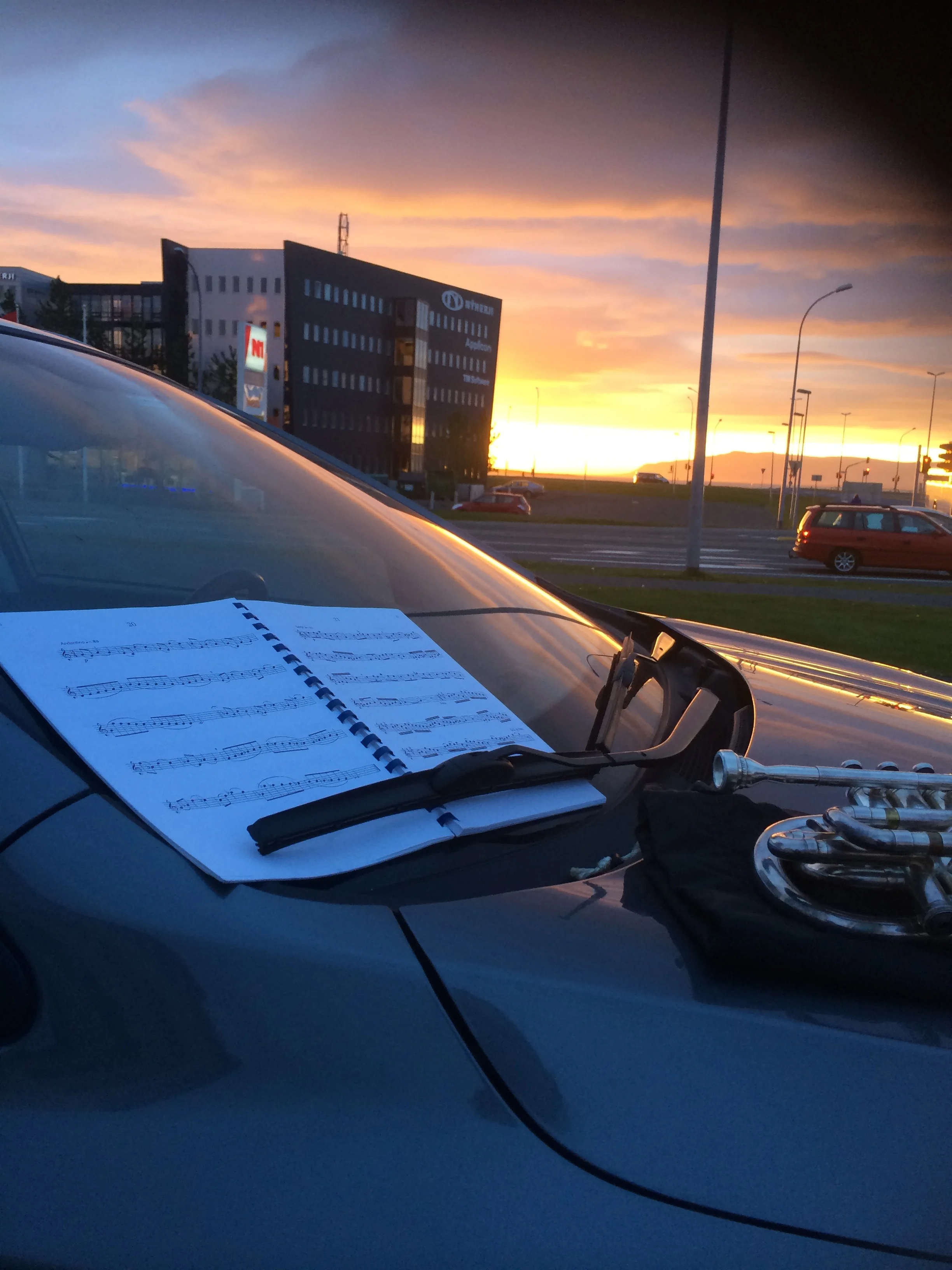 Midnight practice session , Iceland 