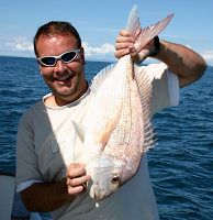 Dean's favourite pastime out on the water fishing