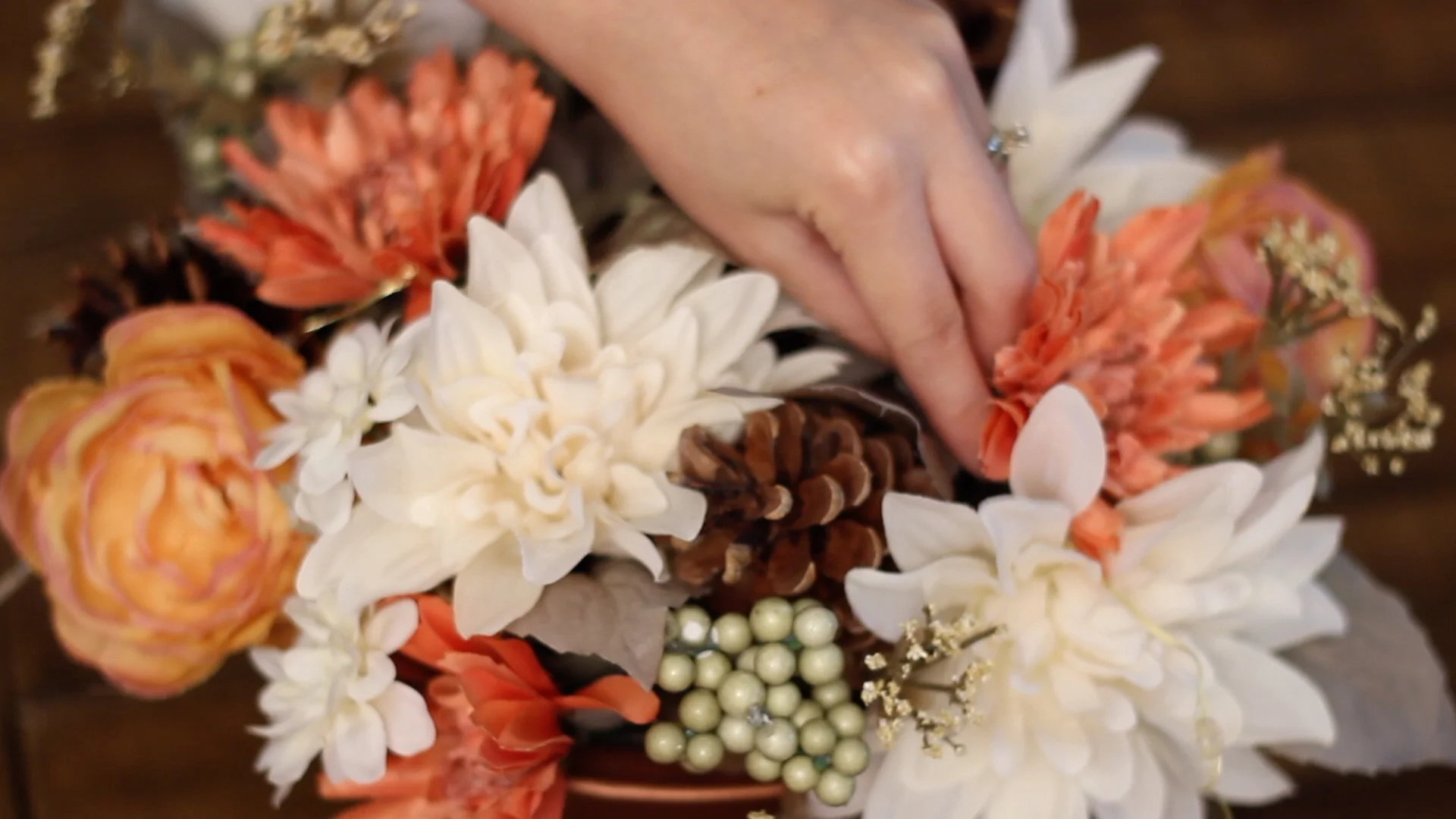add pinecones and fairy lights.jpg