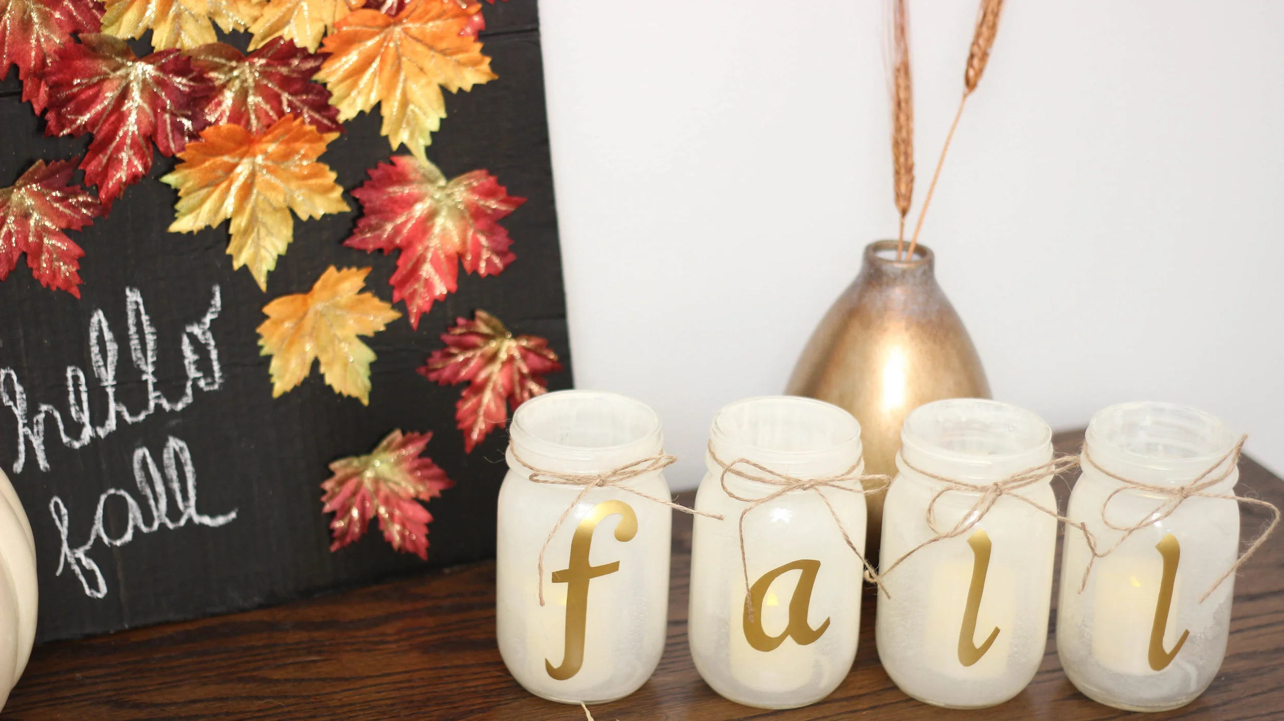 DIY FALL MASON JAR CANDLES