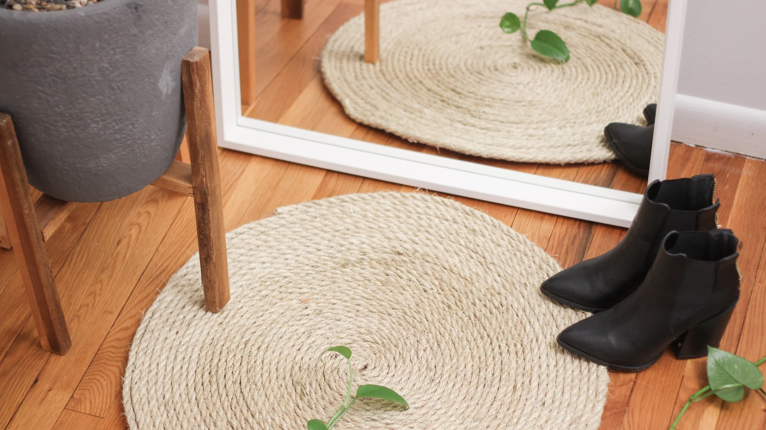 DIY ROUND ROPE AREA RUG