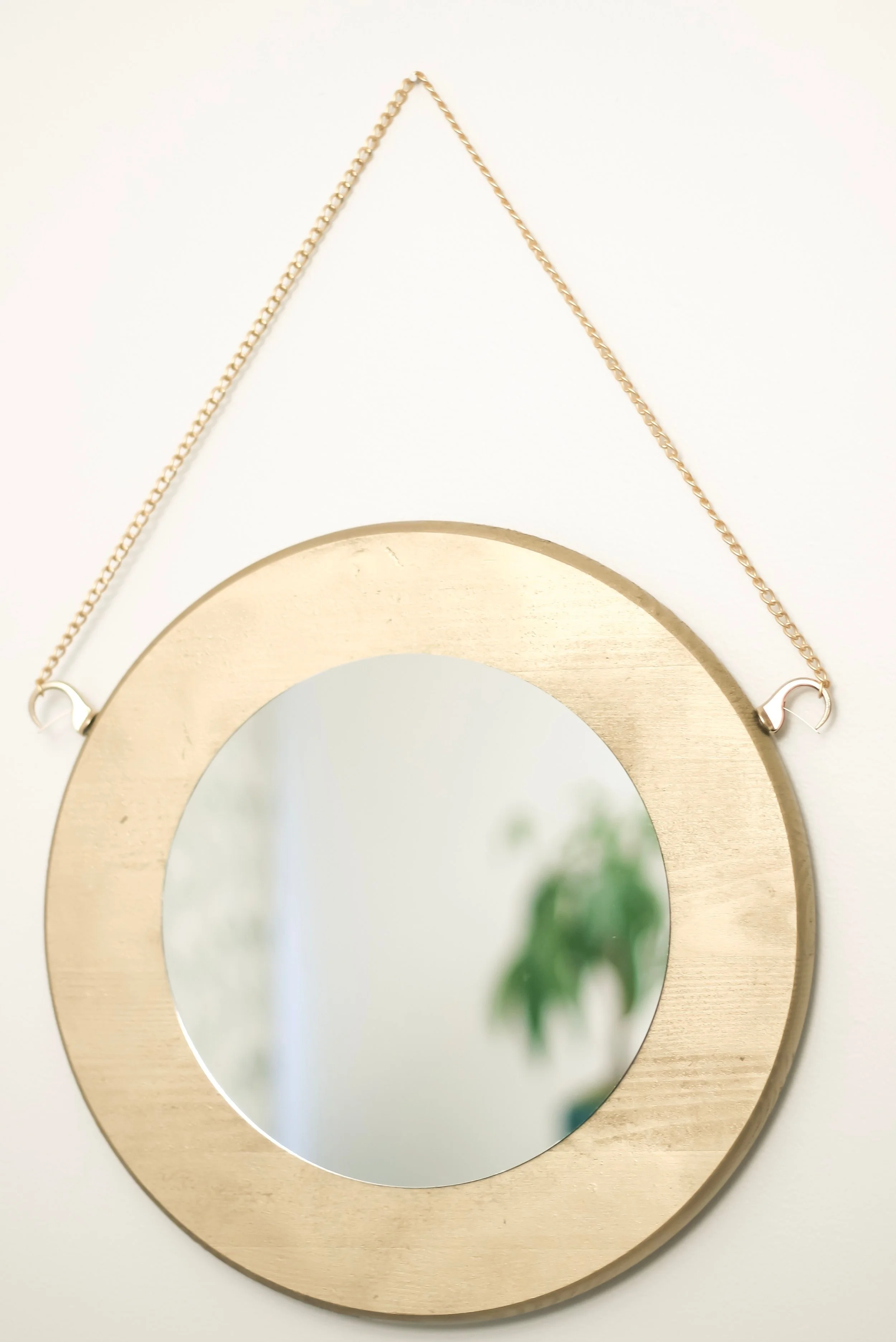 DIY Round Gold Mirror