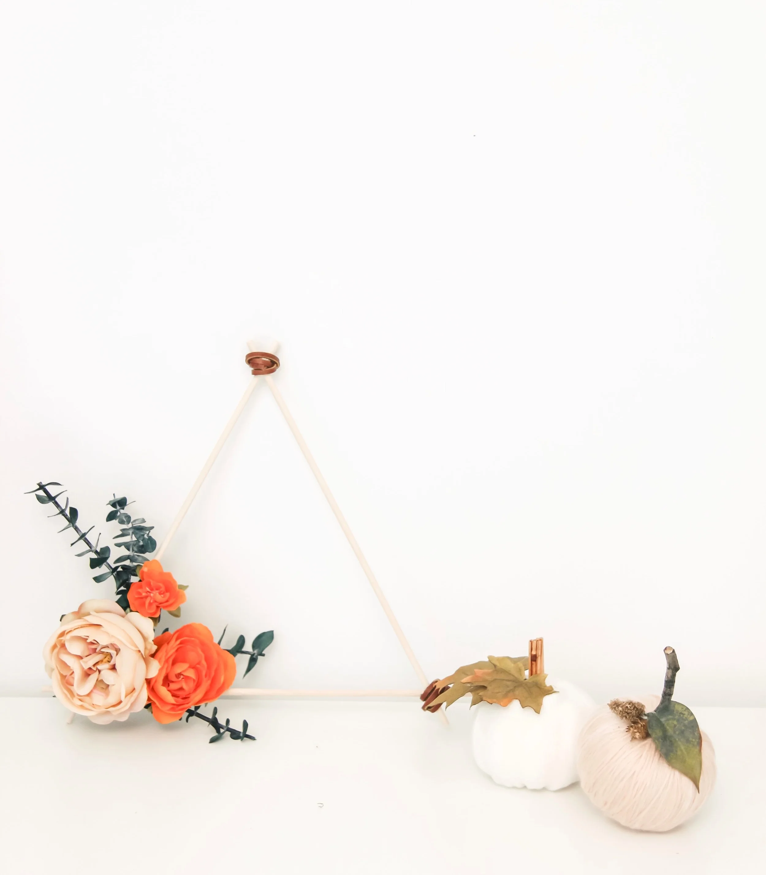 DIY Modern Triangle Wreath