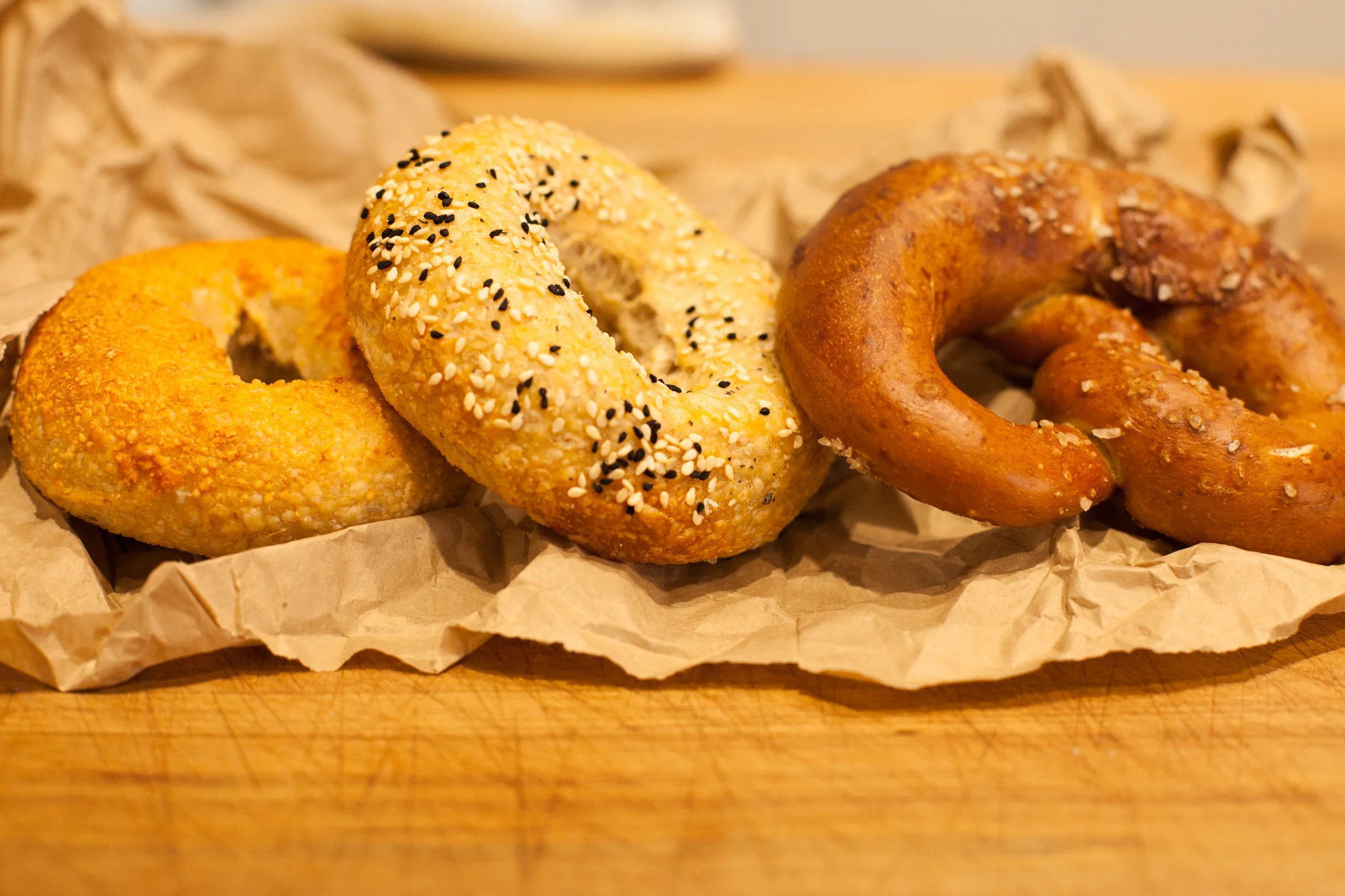 Sourdough Bagel and Sourdough Pretzel