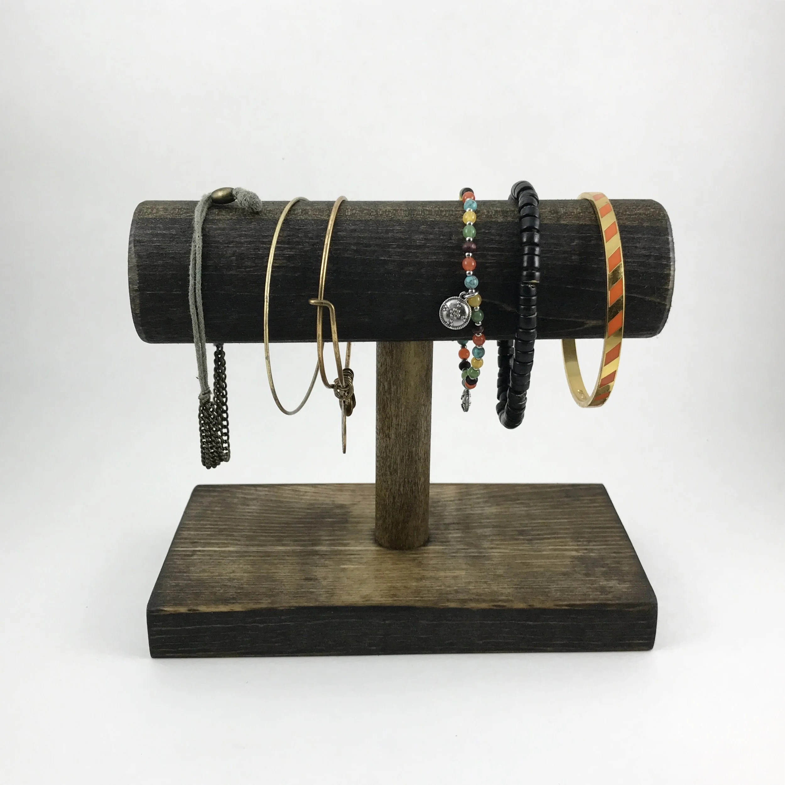 Distressed Single Tier T-Bar Stand