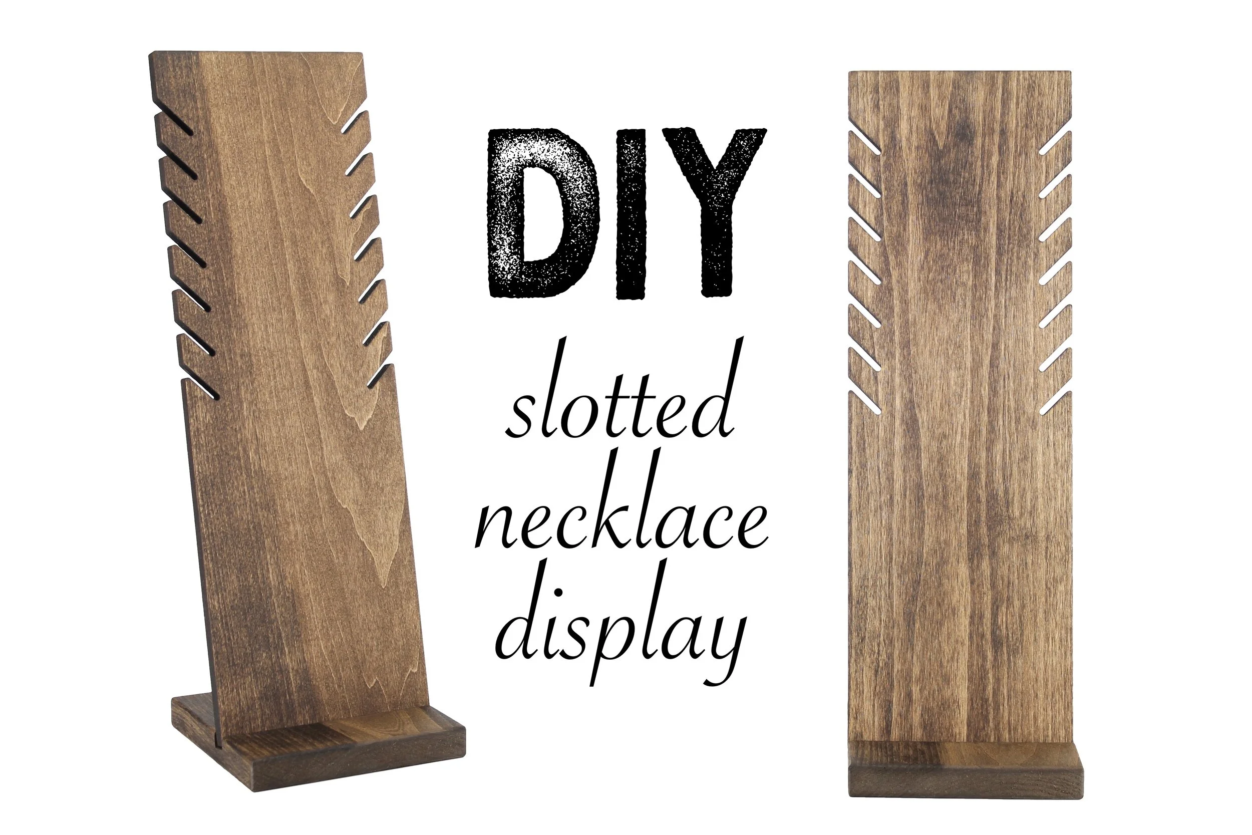 DIY Tutorial on 18 inch Slotted Necklace Display