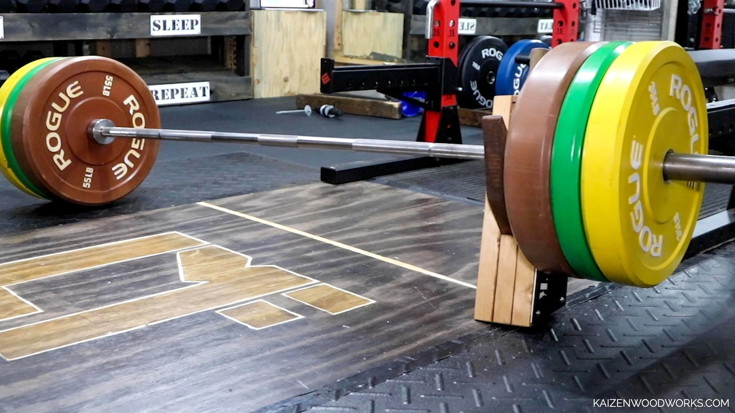 DIY deadlift jack made from wood The Lumberjack! — KAIZEN DIY GYM