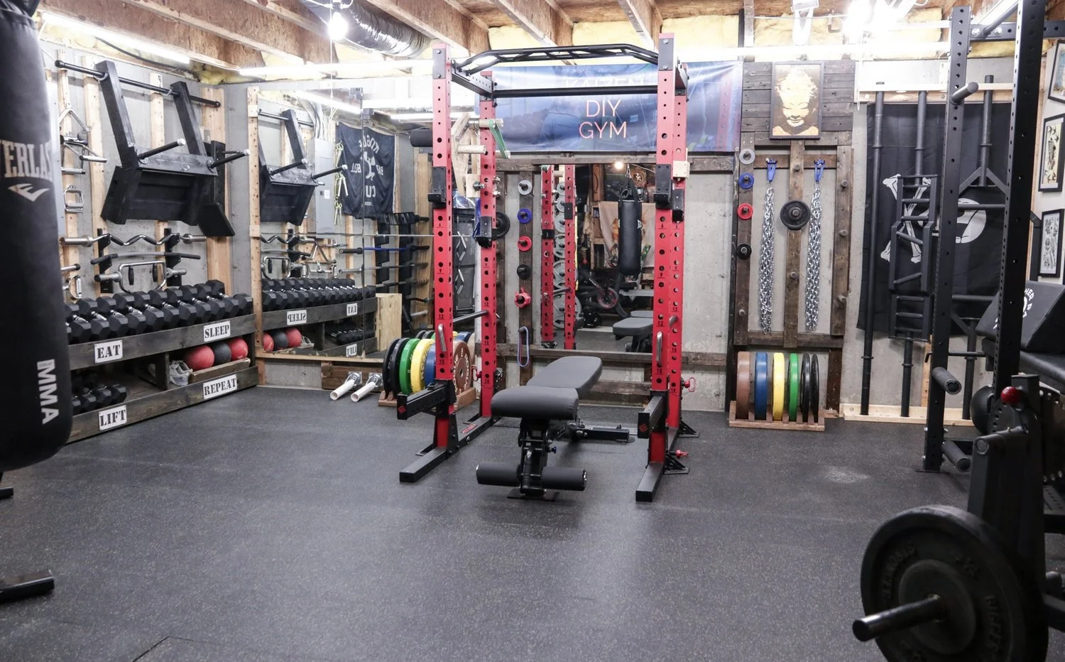 Installing commercial gym flooring