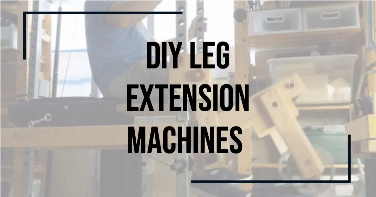 Leg extension machines
