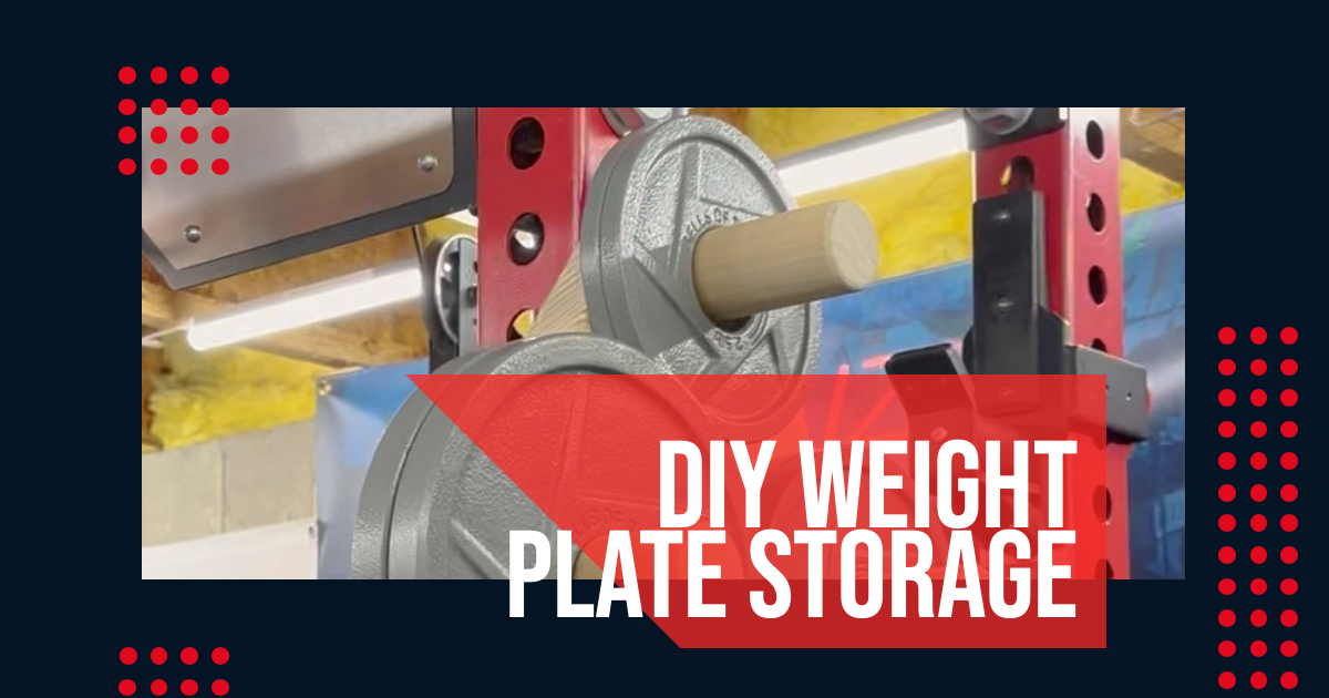 Change plate holder, rack mounted weight storage