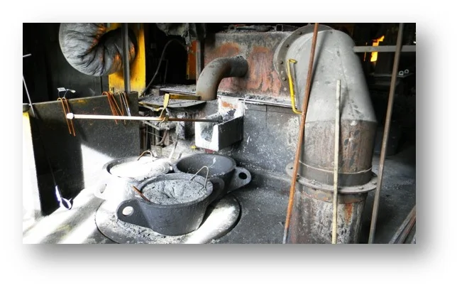 The Refinery modernisation was completed in 1997/98 that included the installation of 4 x Liquation Furnaces from BRM Technology in the UK. &nbsp;These units are 2.0M square and 2.6M tall, refractory lined and natural gas fired, in which the Kettle is mounted. The furnaces are hygiene and combustion gases drafted to an existing Baghouse with open top access for charging purposes. &nbsp;The Kettle is tapped from either of 2 tapping points for high or low grade into moulds.&nbsp;  