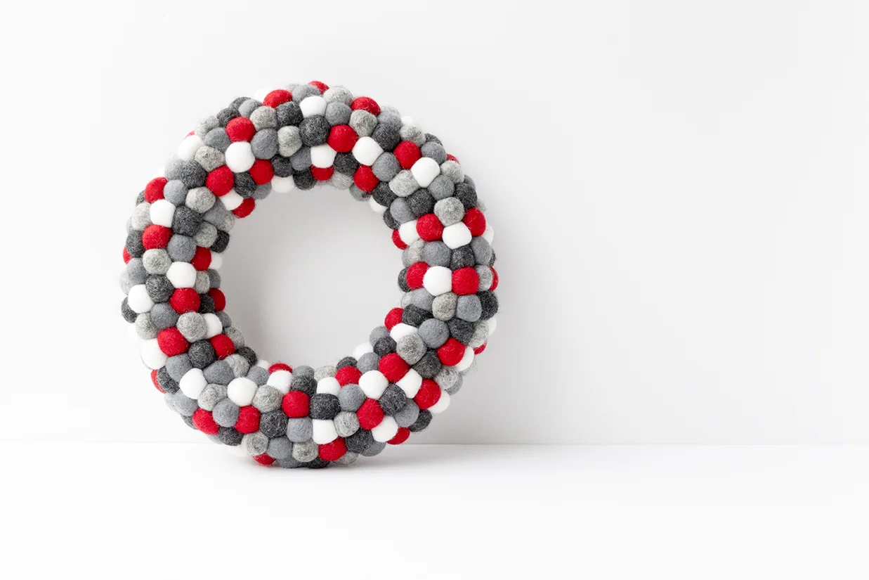 Contemporary Christmas Wreath