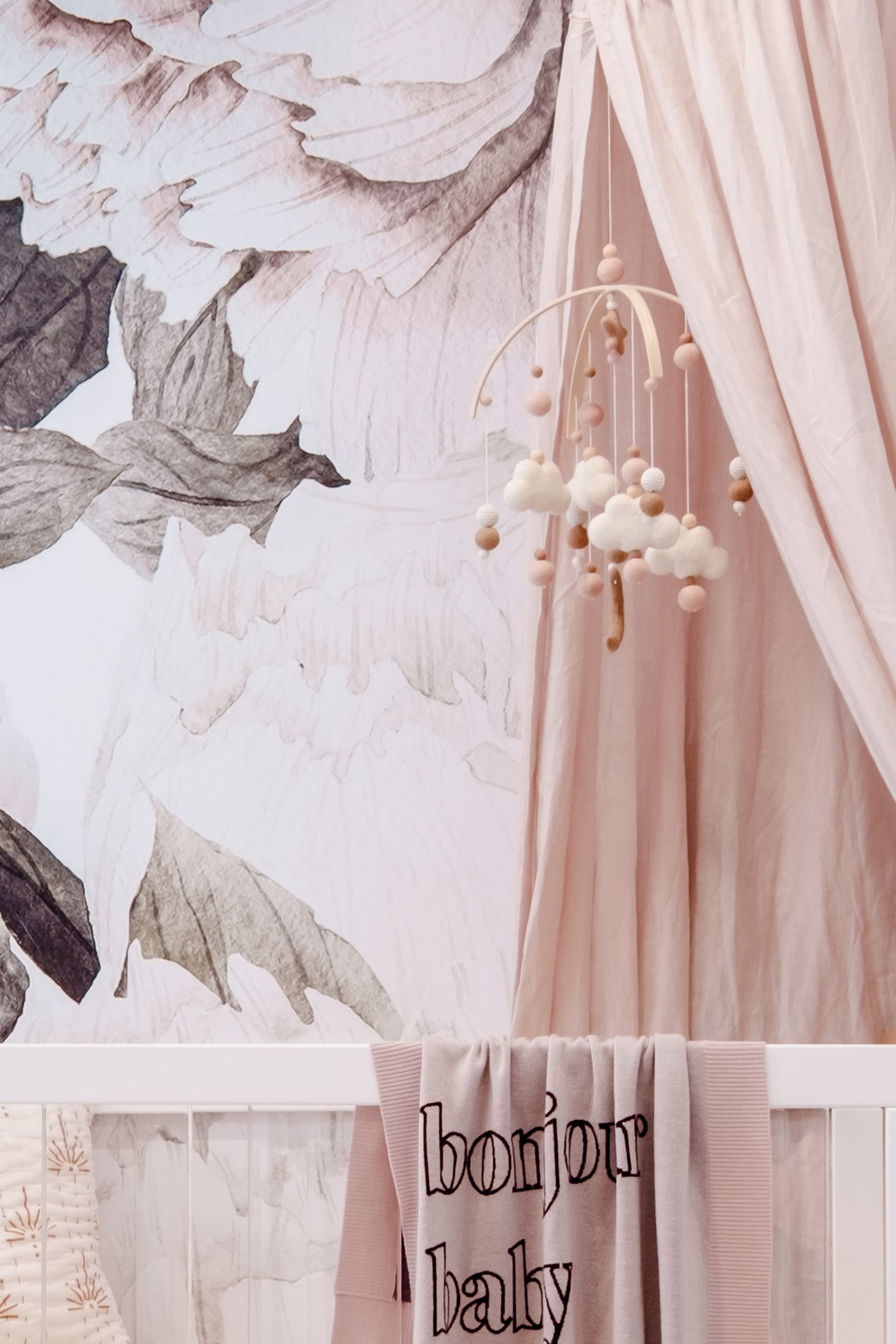 Blush Pink Baby Mobile