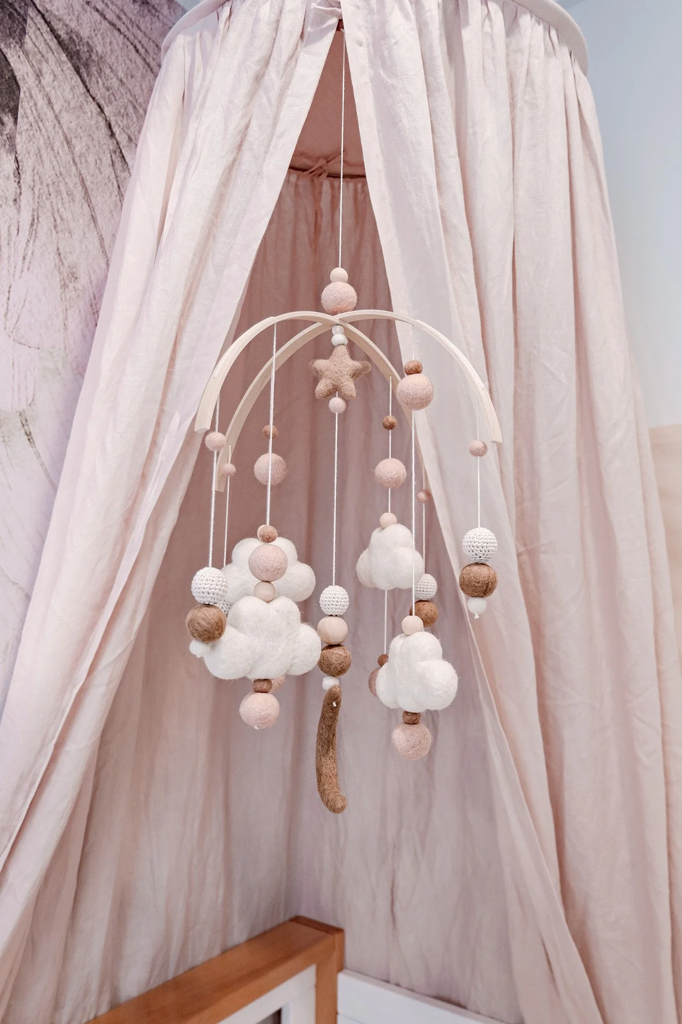 Blush Pink Baby Girl Mobile