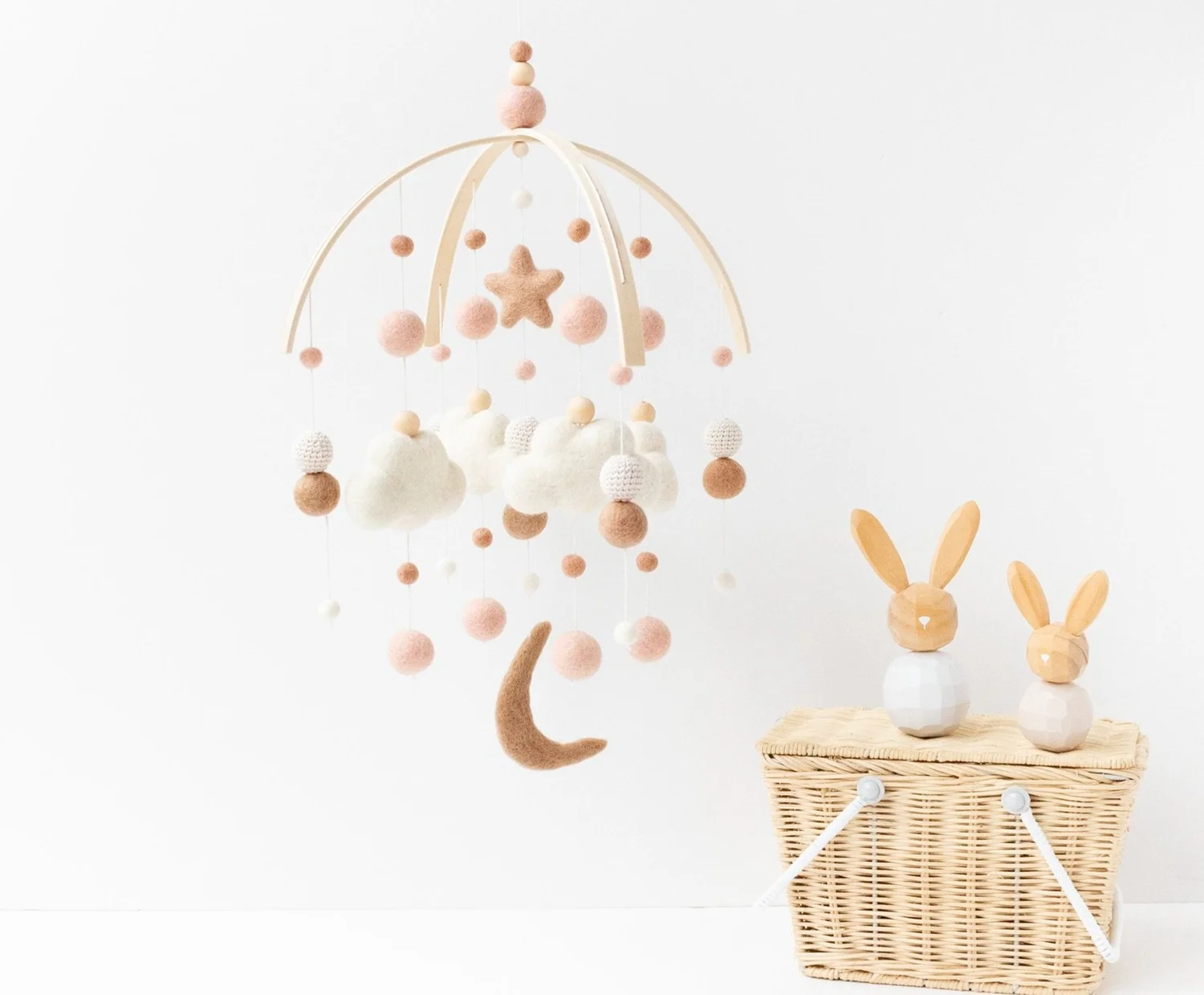 Felt Ball Baby Mobile Australia Felt Nursery Mobile The Felting Dorcas