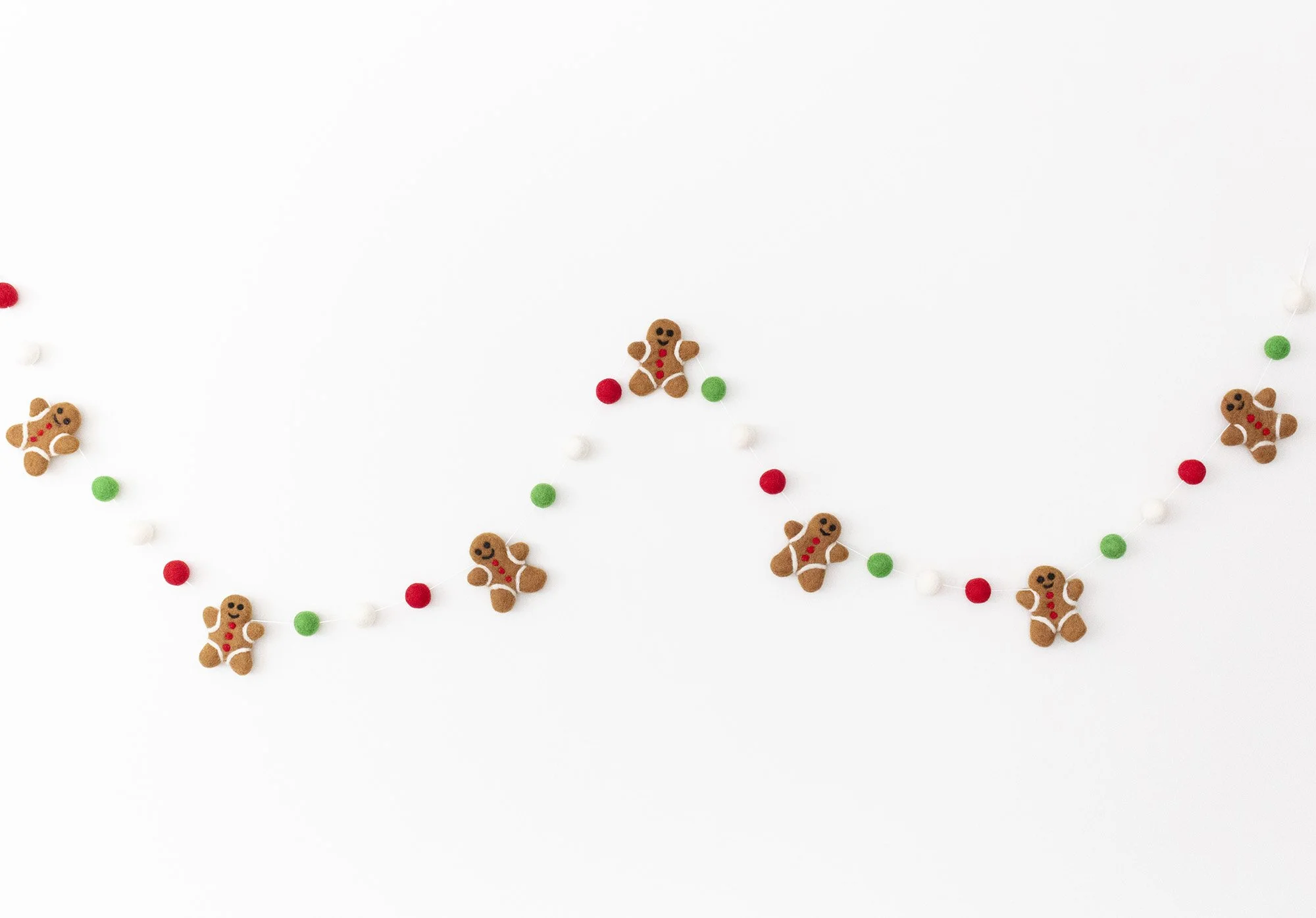 Gingerbread Man Christmas Mantle Garland