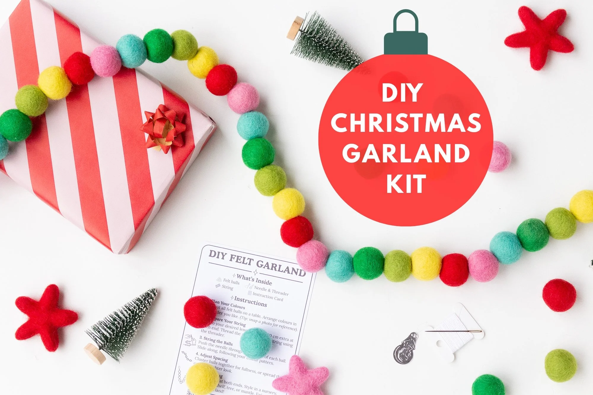DIY Garland Kit - Candy Bright Christmas