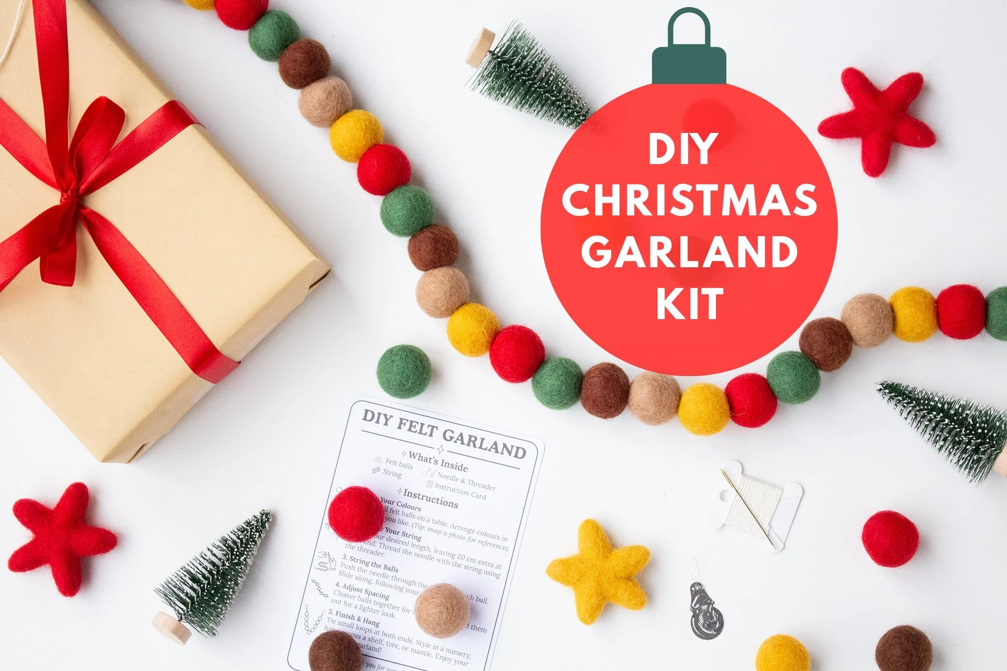 DIY Garland Kit - Rustic Christmas