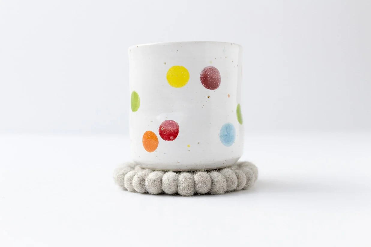 Light Pebbles Marble Grey Felt Ball Coasters_1.jpg