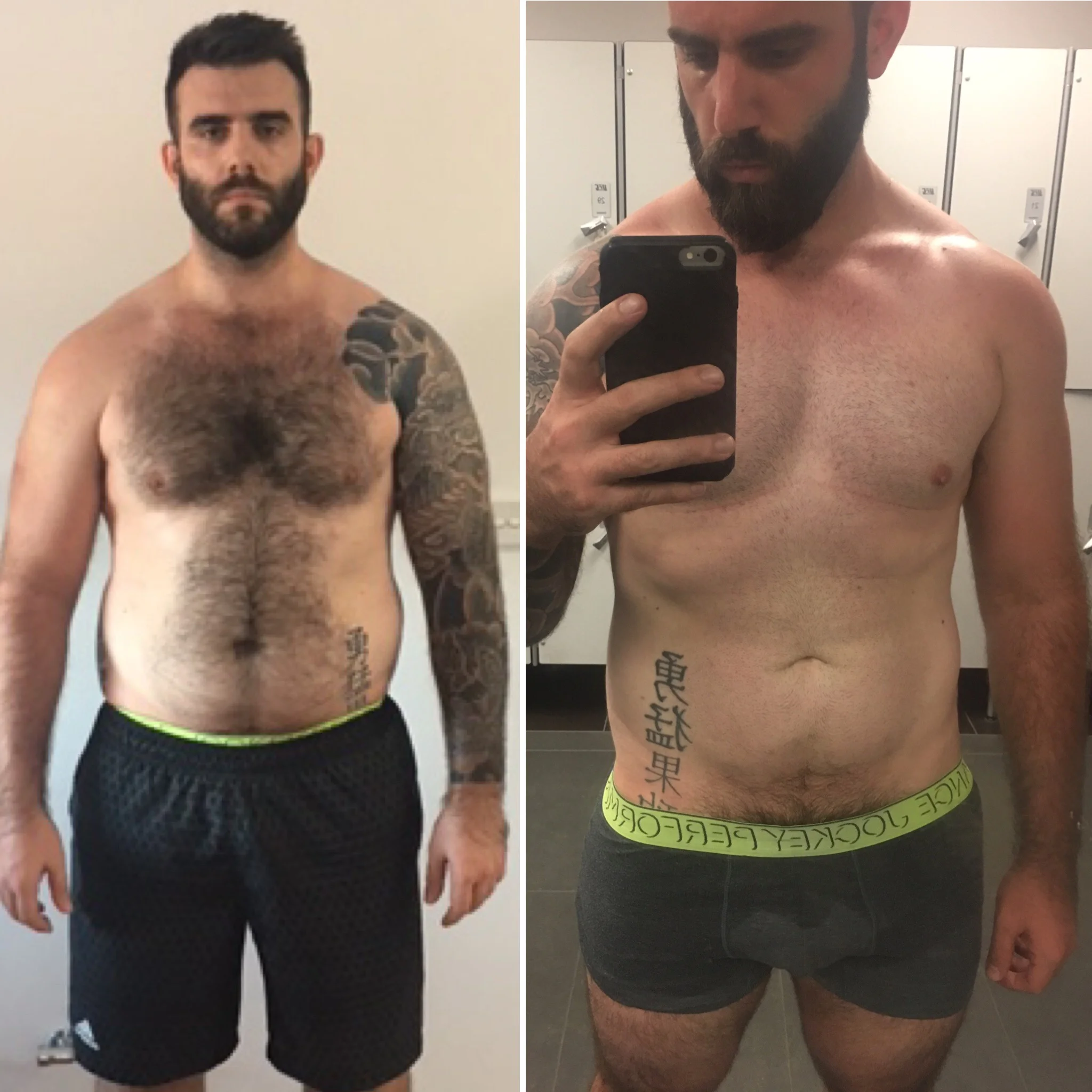 Client Kieran has seen big changes in his appearance, but also improved movement, more confidence and more energy