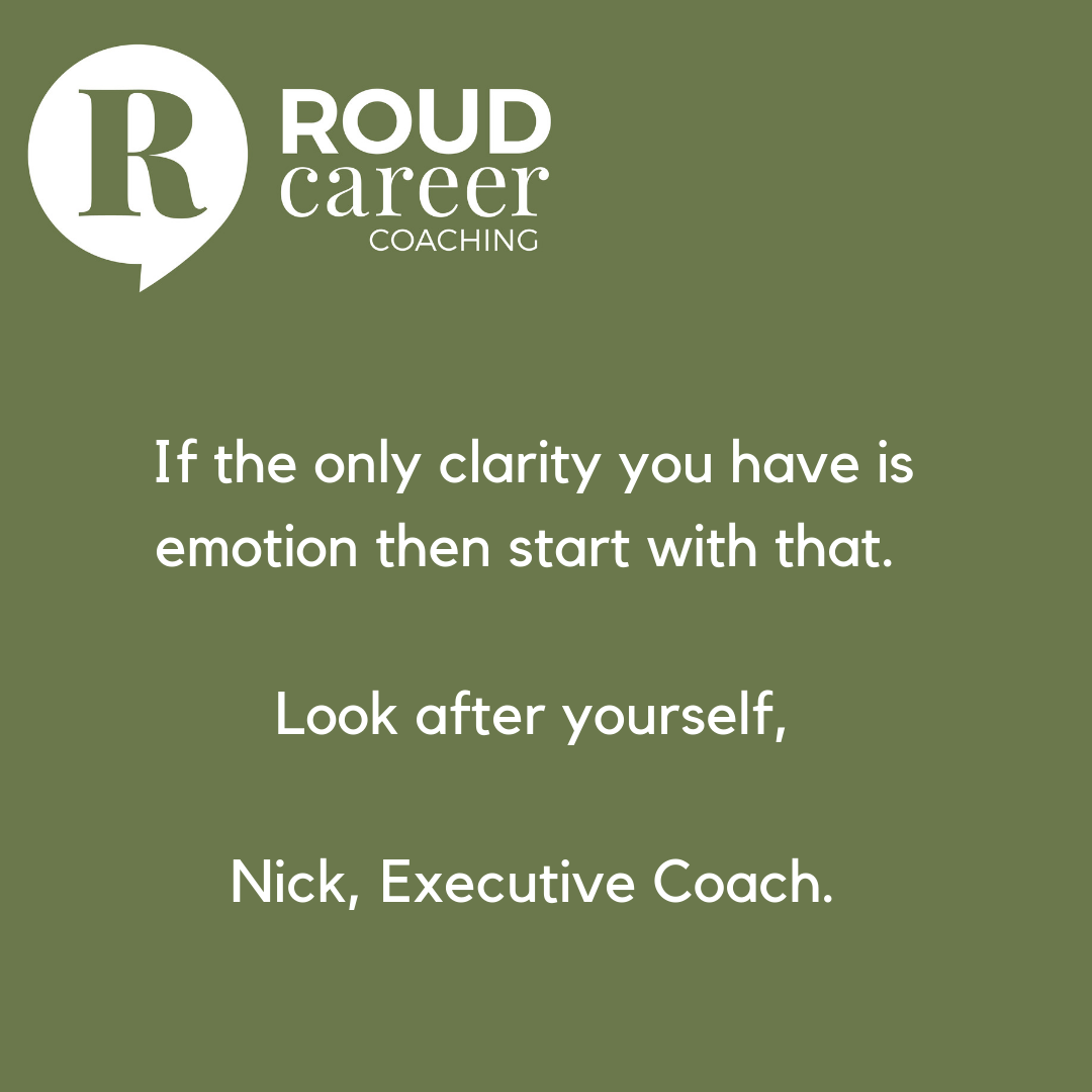 Inspiring you with a few chosen words. Nick, Executive Coach, Roud Career Coaching