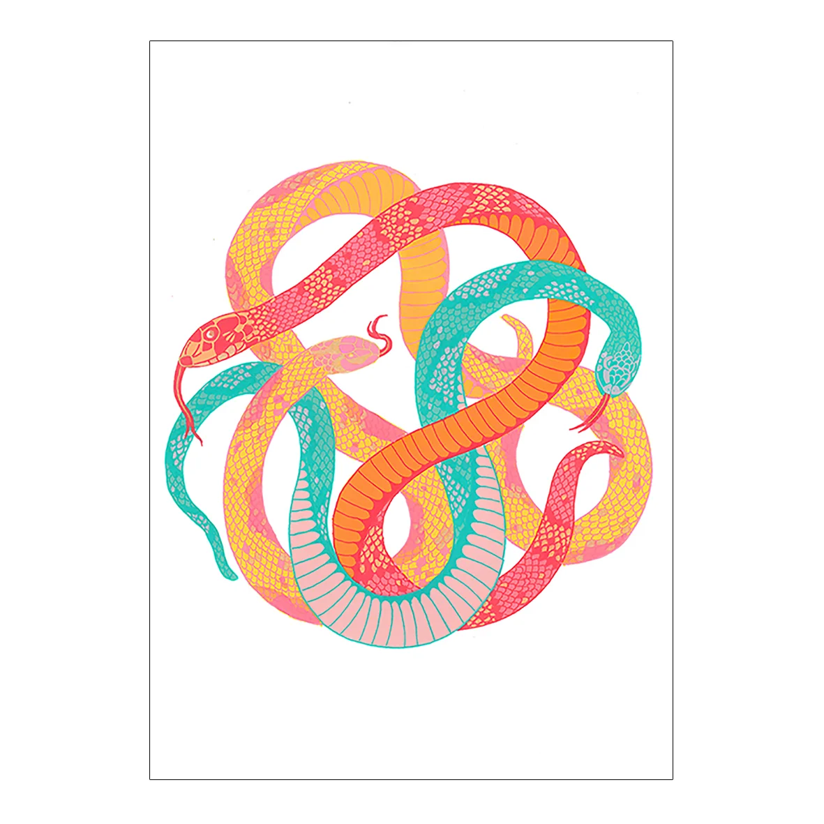 'Snakes 2' Limited edition A3 archival print 